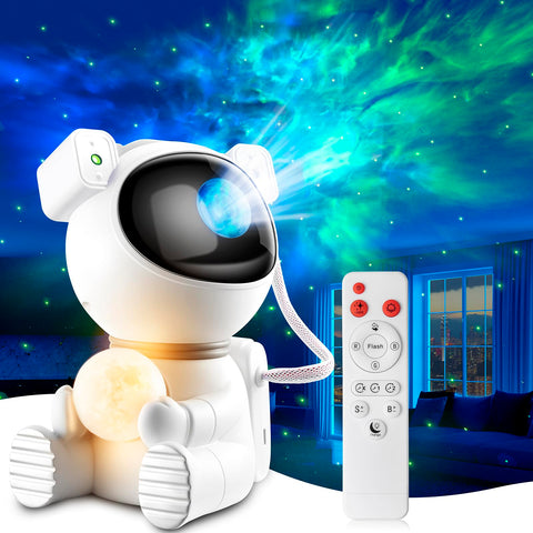 Aoshet Astronaut Galaxy Projector Light, 2-in-1 with Remote