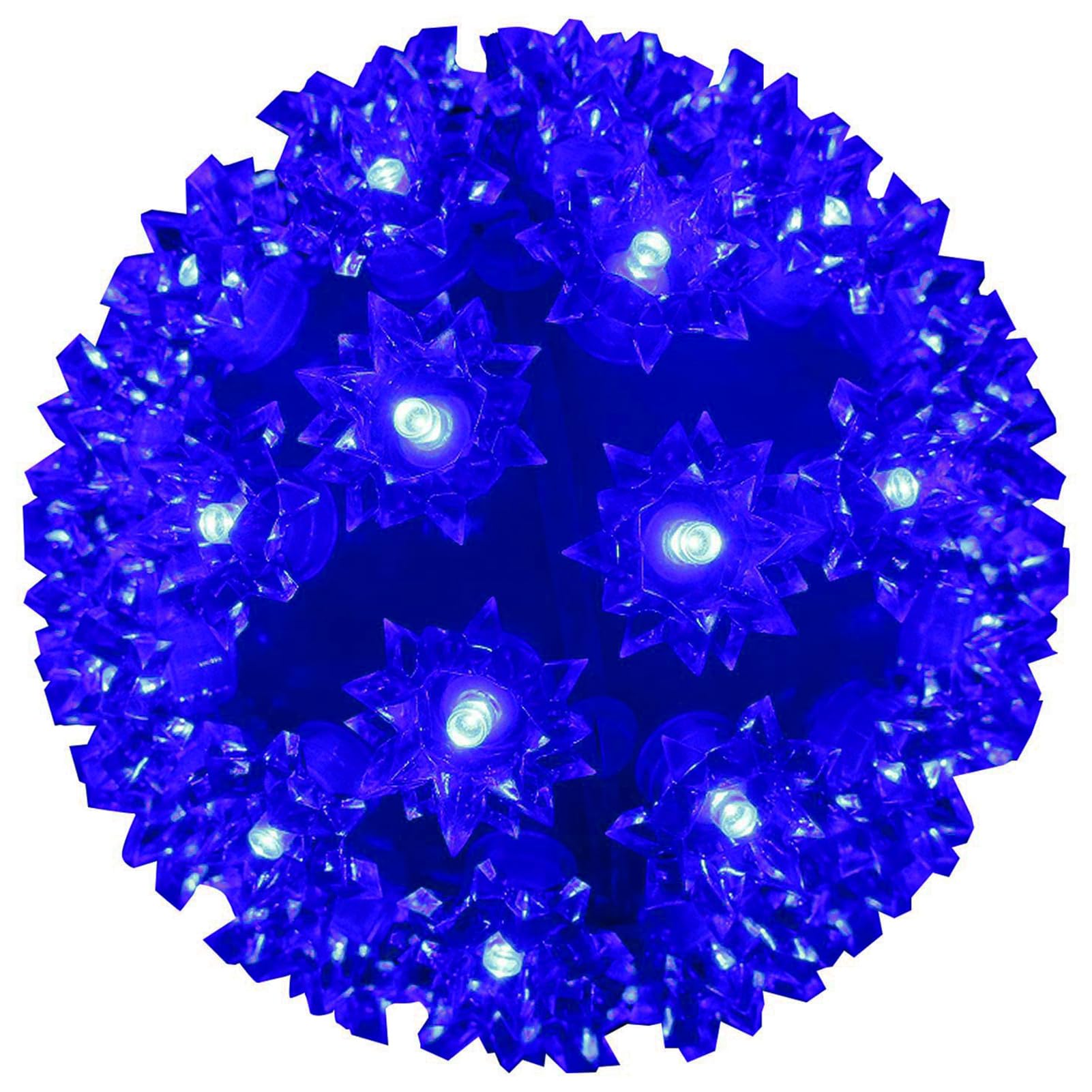 Christmas Lighted Ball 7 Outdoor Hanging Sphere Lights Orb 100 LED Blue Starlight Sphere for Tree  Porch  Gazebo  Bedroom Decorations