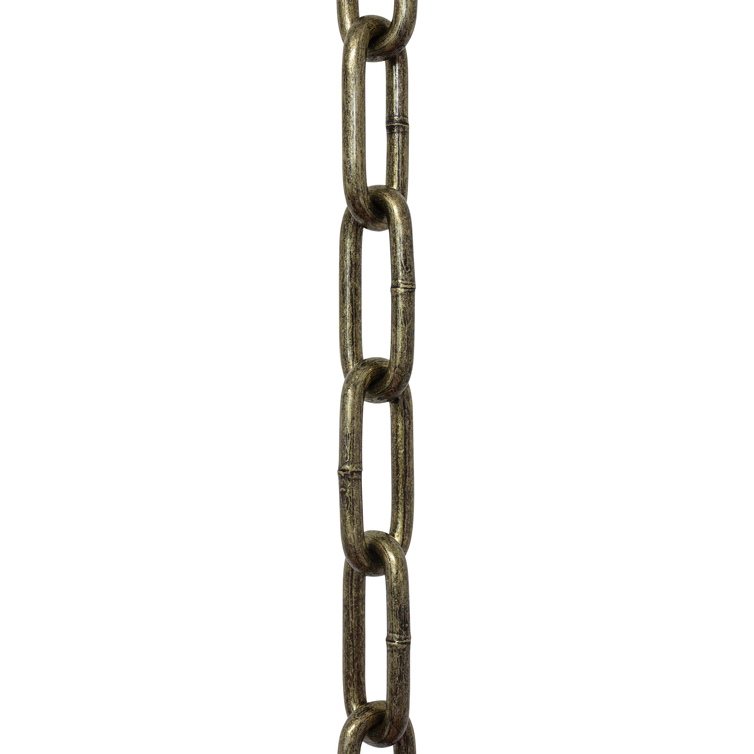 RCH Hardware Steel Chandelier Chain, Antique Brass, 3 Feet, Model CH-S59-06-AB-3