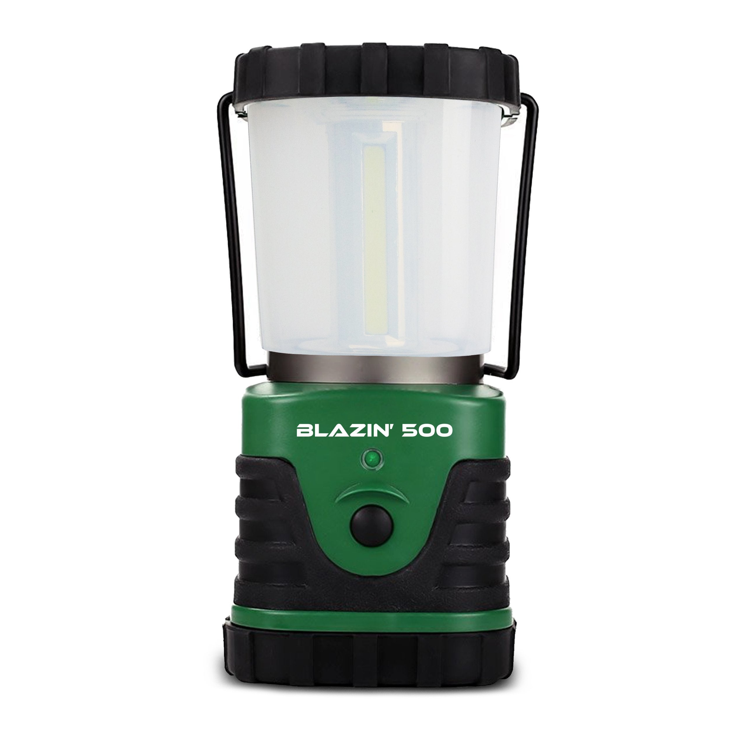 Blazin Ultra Bright Camping Lantern, 500 Lumens, Waterproof, Lightweight, Green, Model YCL-500