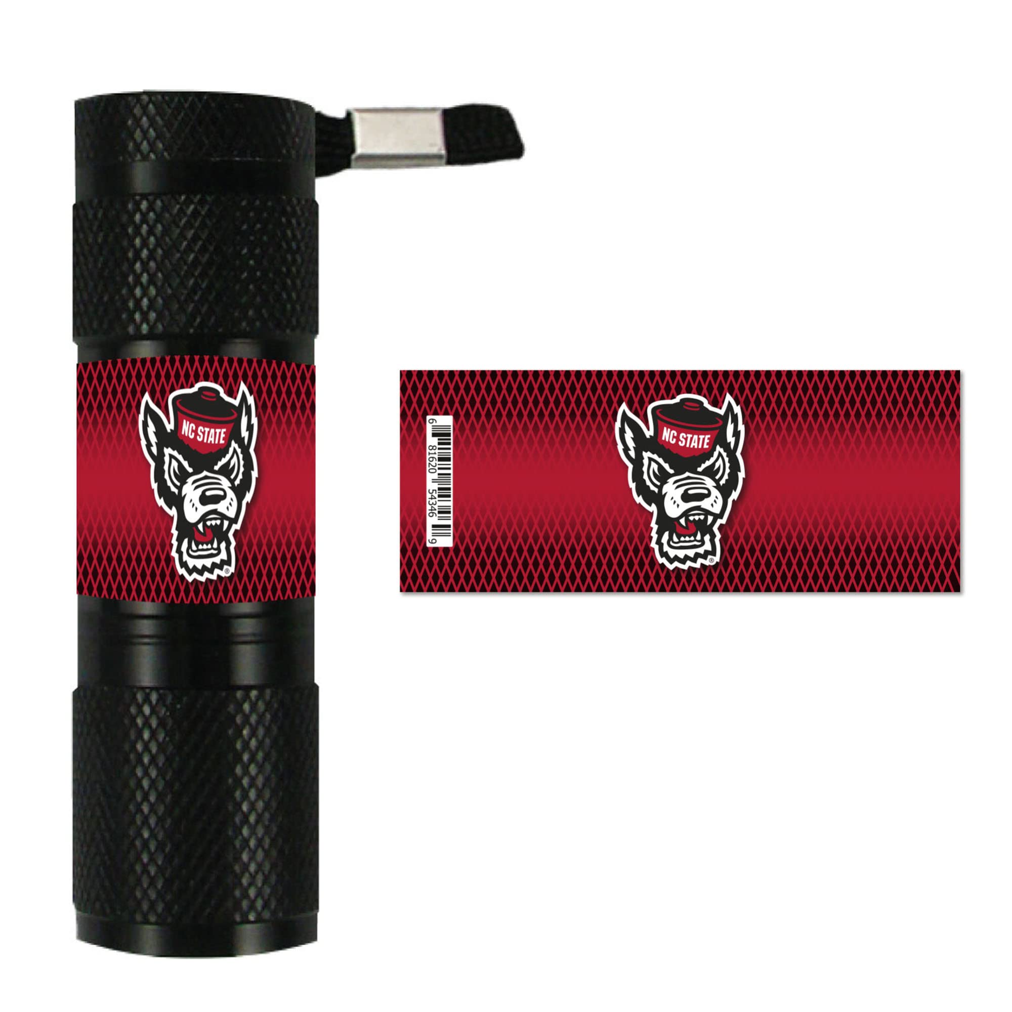 FANMATS 62388 North Carolina State University LED Pocket Flashlight - 3.5in. X 1in.