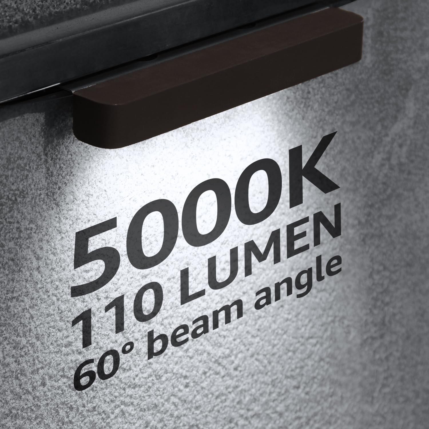 LEONLITE 7 Inch LED Hardscape Lighting, 8-Pack, Aluminum, 12V Daylight (5000K), Model 94423, Low Voltage Outdoor Step Lights