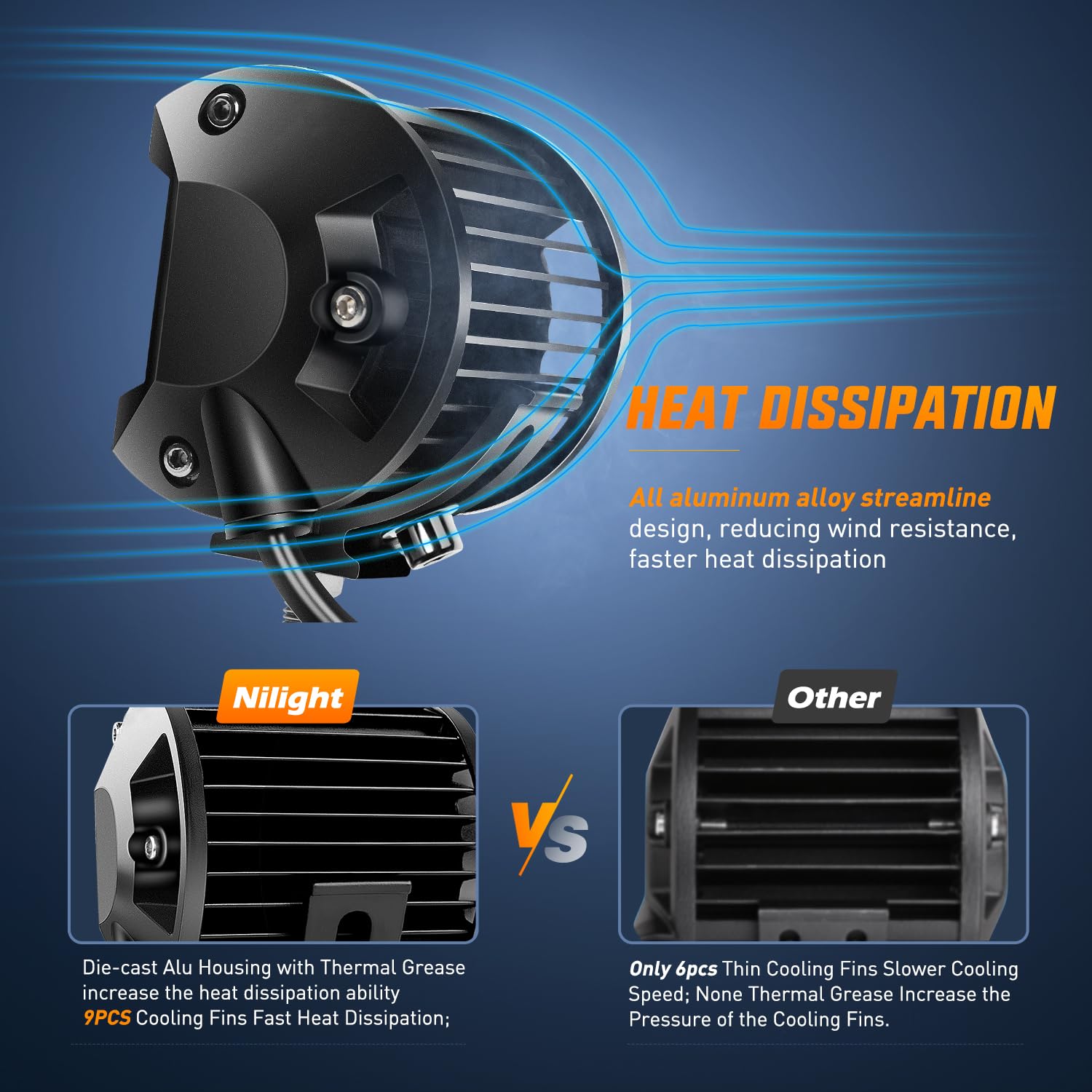 Nilight 4Pcs Led Pods 4Inch 60W Triple Row Flood Spot Combo 6000Lm Light Bar With 12V On/Off 5 Pin Rocker Switch 16Awg Wiring Ha