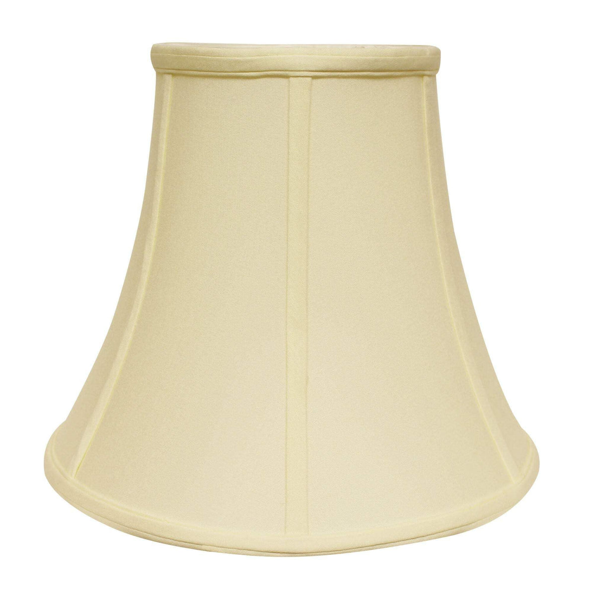 HomeRoots 469582 8 in. Ivory Premium Bell No Slub Lampshade, Egg
