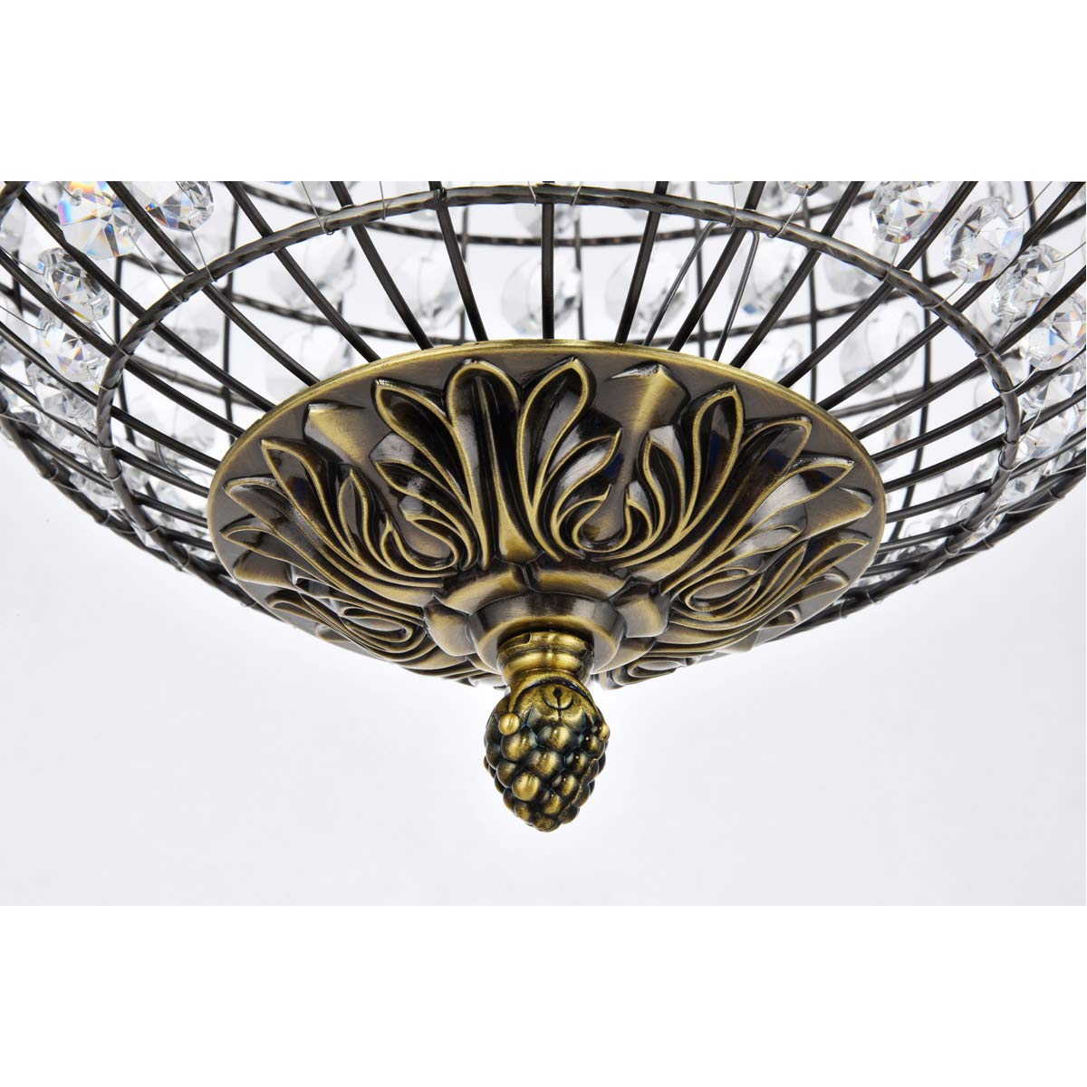 Living District Earlene 1-Light Transitional Metal Pendant in Antique Bronze