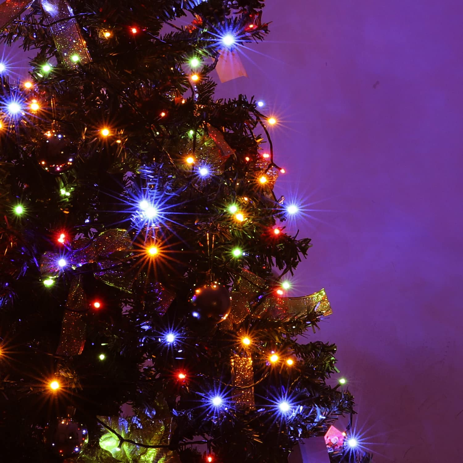 100 Led 33Ft Christmas Fairy String Lights Battery Operated 8 Lighting Modes Waterproof With Timer For Indoor/Outdoor, Home, Halloween, Garden, Party Decor (Multi-Color)