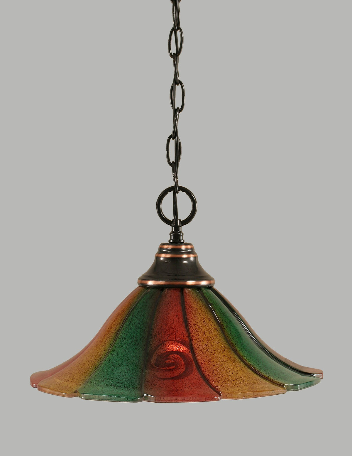 Toltec Lighting 1 Light Pendant In Black Copper (10-Bc-764)
