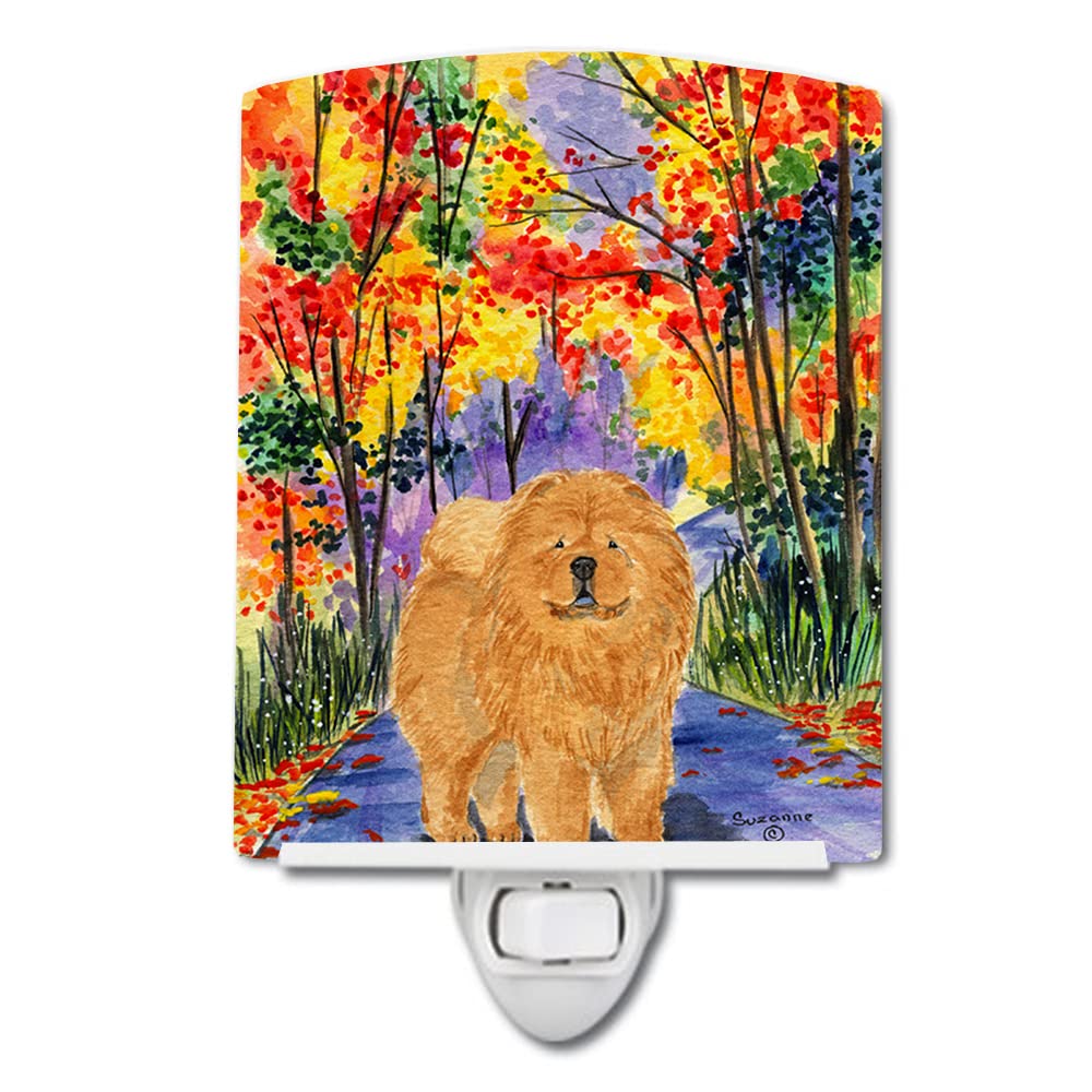 Carolines Treasures Ceramic Night Light Chow Chow, UL-Certified, 6x4x3in, Multicolor, Model SS7001CNL