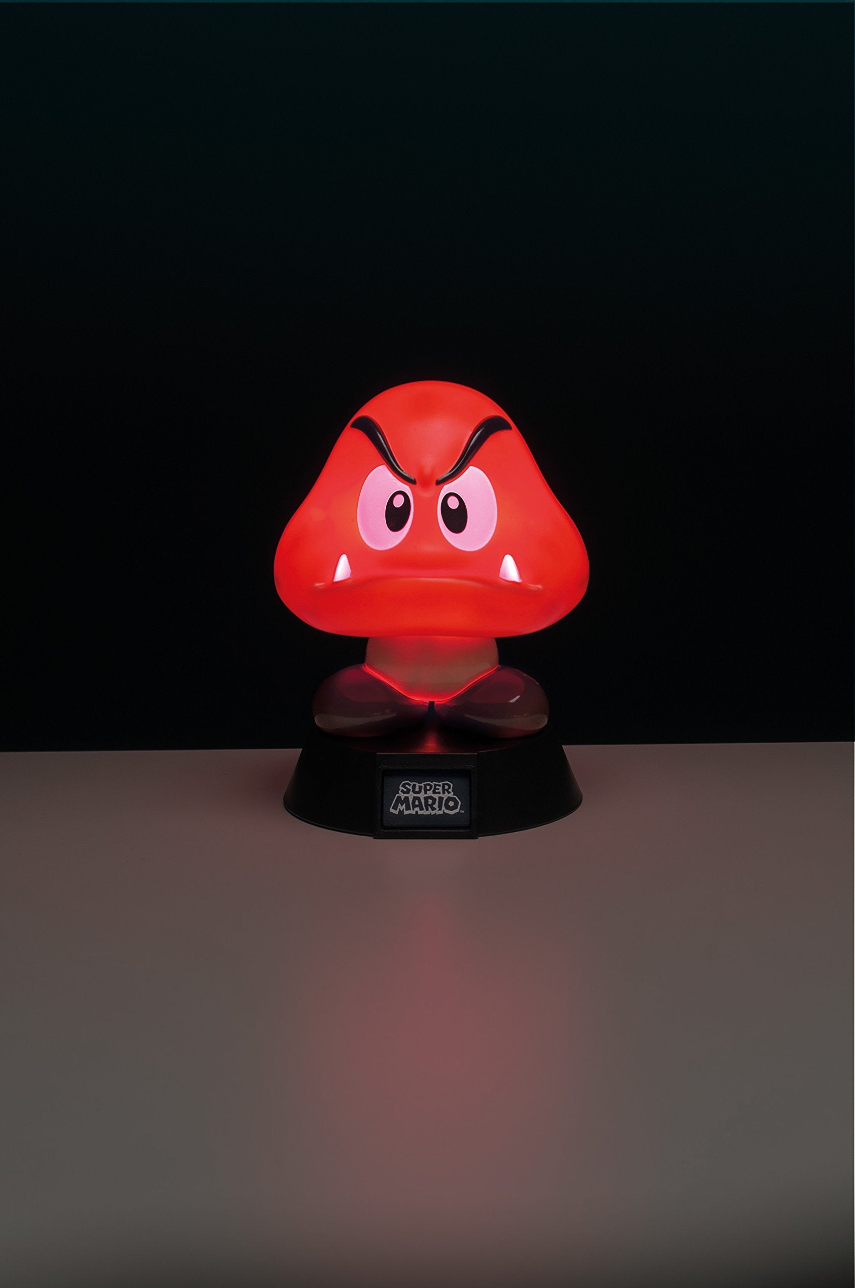 Paladone Super Mario Goomba 3D Light - Multicoloured, 50W, Plastic - Ideal for Kids' Bedrooms & Home Decor, Model PP4373NN