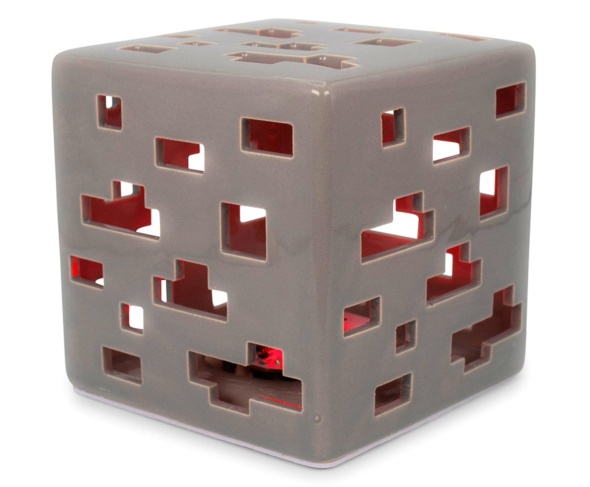 Minecraft Ceramic Ore Block Mood Light | Nightstand Table Lamp With Led Light For Bedroom, Desk, Living Room | Home Decor Room Essentials | Video Game Gifts And Collectibles | 6 Inches Tall