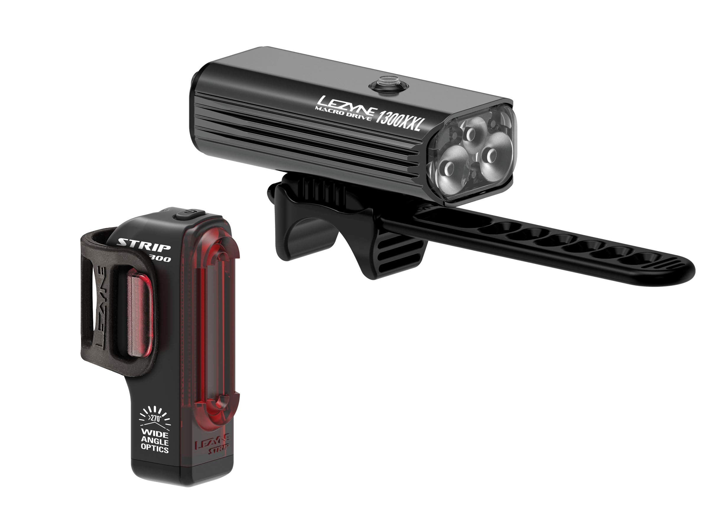 Lezyne Macro Drive Combo 1300Xl/Strip Pro Black