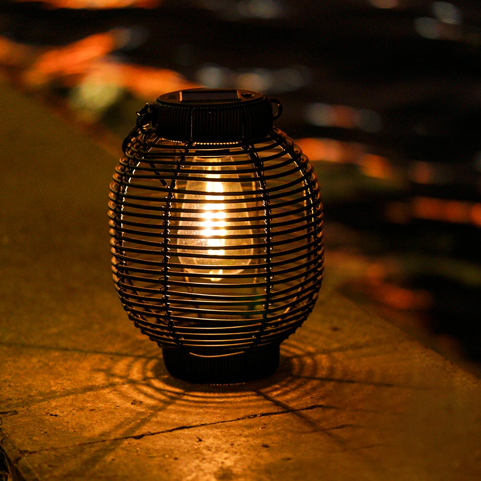 TOSTOOIRX Solar Lanterns Outdoor Waterproof Rattan Solar Lights for Outside Garden Decor Mothers Day Gifts Hanging Lanterns Deco