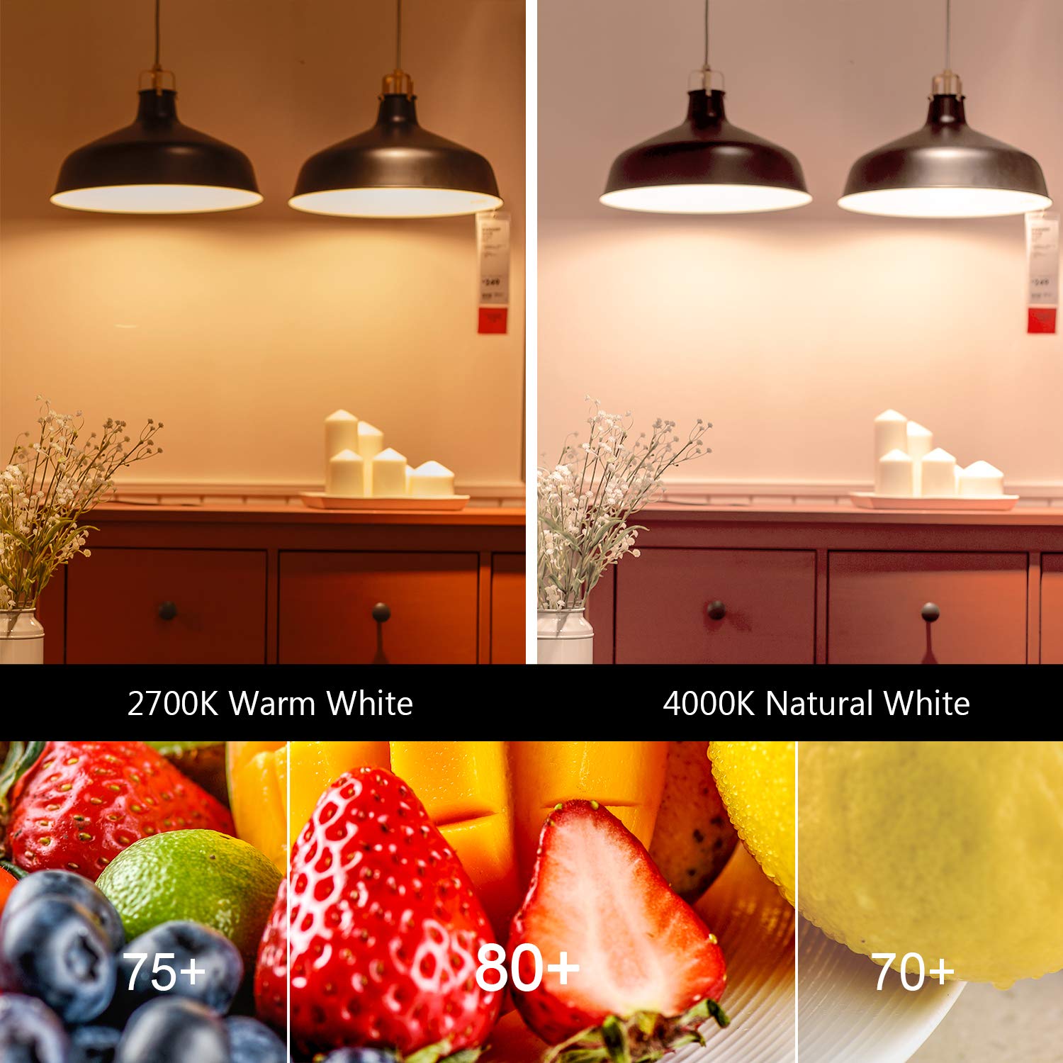 Aogolo Gu10 Ac120V Led Light Bulbs, 6 Pcs Daylight White 4200K 50W Equivalent, 500 Lumens, 5.5W Led Spotlight,Non Dimmable, Repl