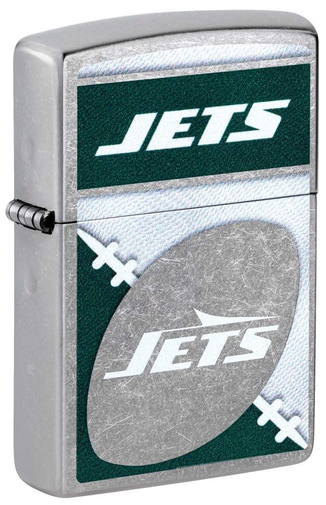 Zippo Nfl New York Jets Street Chrome Pocket Lighter