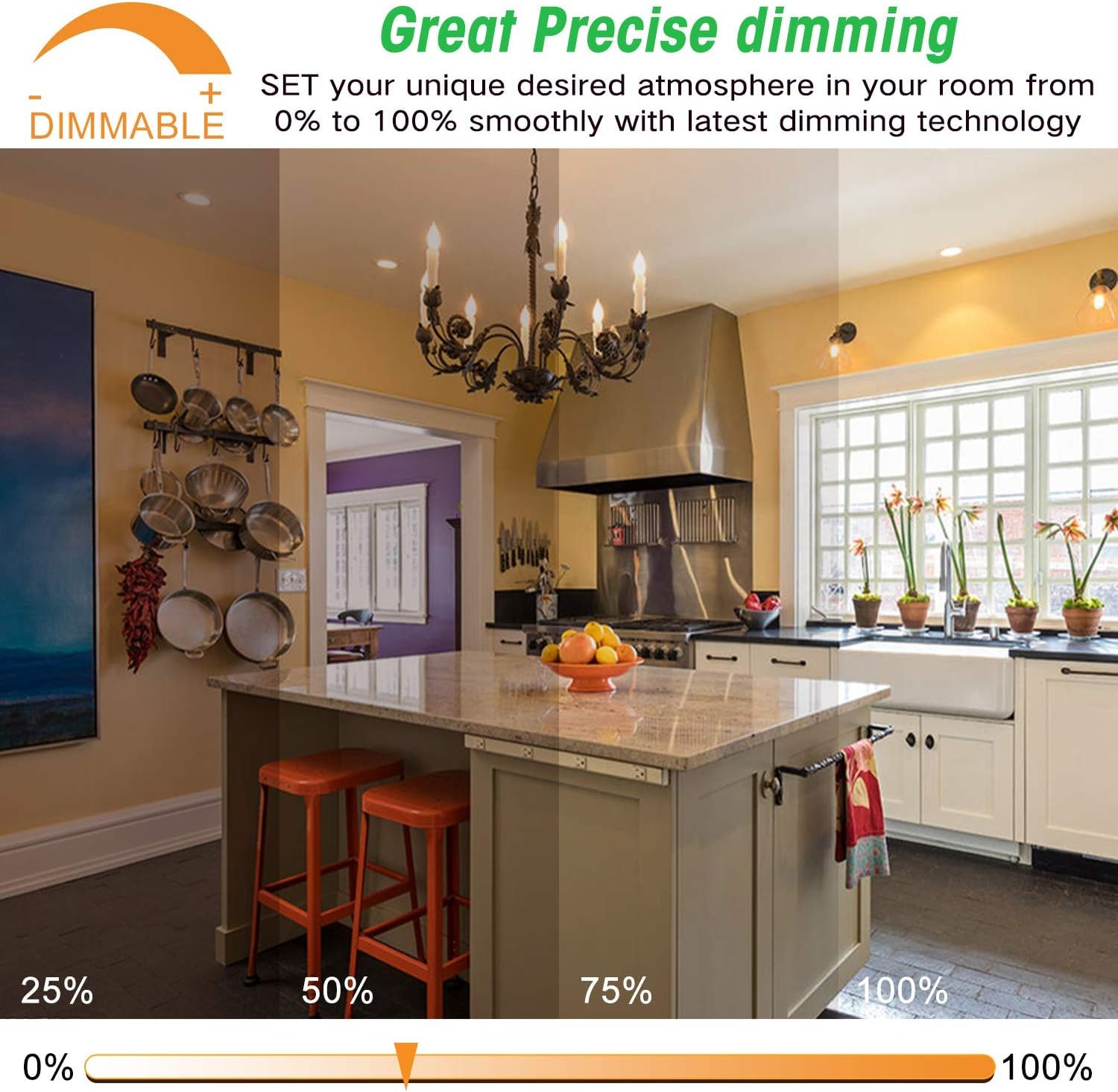 12-Pack Dimmable E12 Led Candelabra Bulbs 40Watt Equivalent, 2700K Warm White, 450Lumens, 4W B11 Vintage Chandelier Light Bulbs,