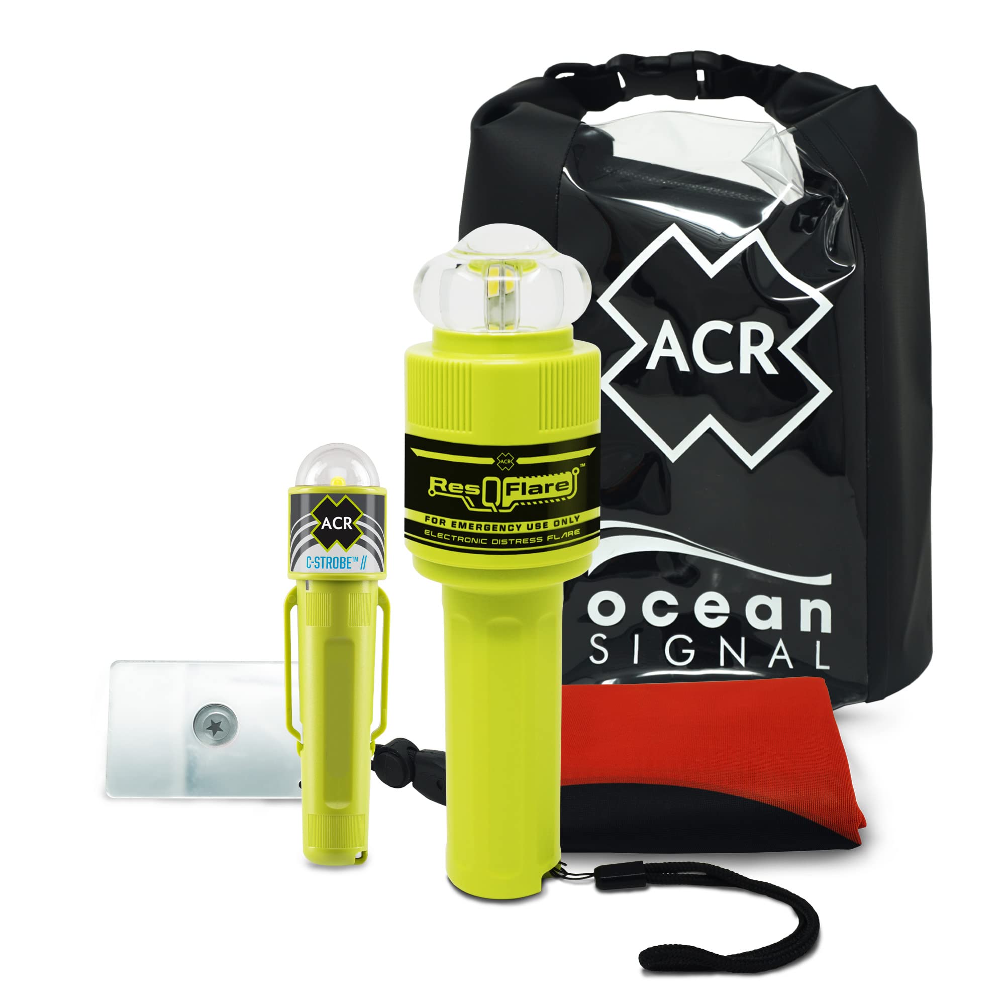 ACR ResQFlare E-Flare Safety Kit - Marine Electronic Boat Flare Meets USCG Daytime and Nighttime Coast Guard Boating Requirement