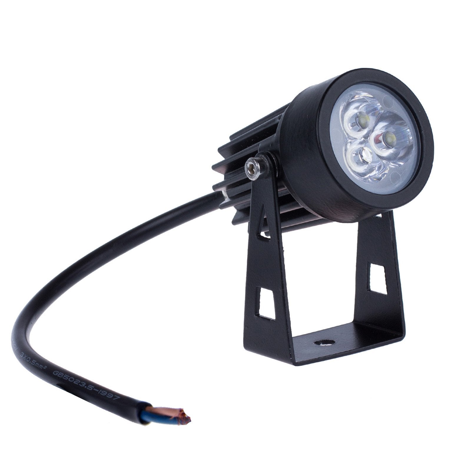 LemonBest Outdoor LED Landscape Up Down Light Spotlight Low Voltage 12V for Yard Step Lawn Lighting (Cool White)