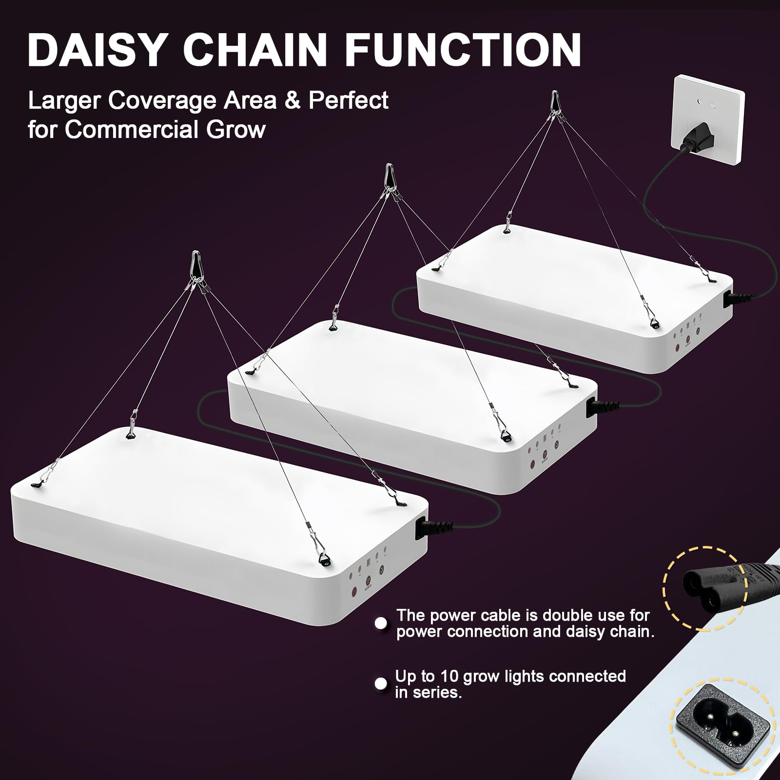 SERWING LED Grow Light Full Spectrum with Veg & Bloom Switch A1000W Color: A1000W, Remote Control for Hydroponic Indoor Plants