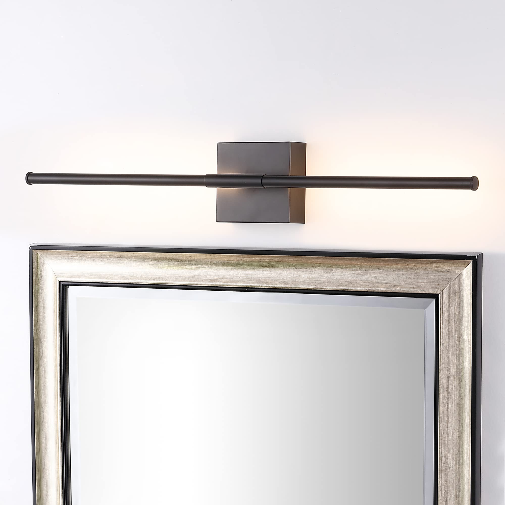 Jonathan Y Jyl7022C Makena 28'' Dimmable Integrated Led Modern Metal Wall Sconce Minimalistic Contemporary 3000K 10W Bulbs Entry