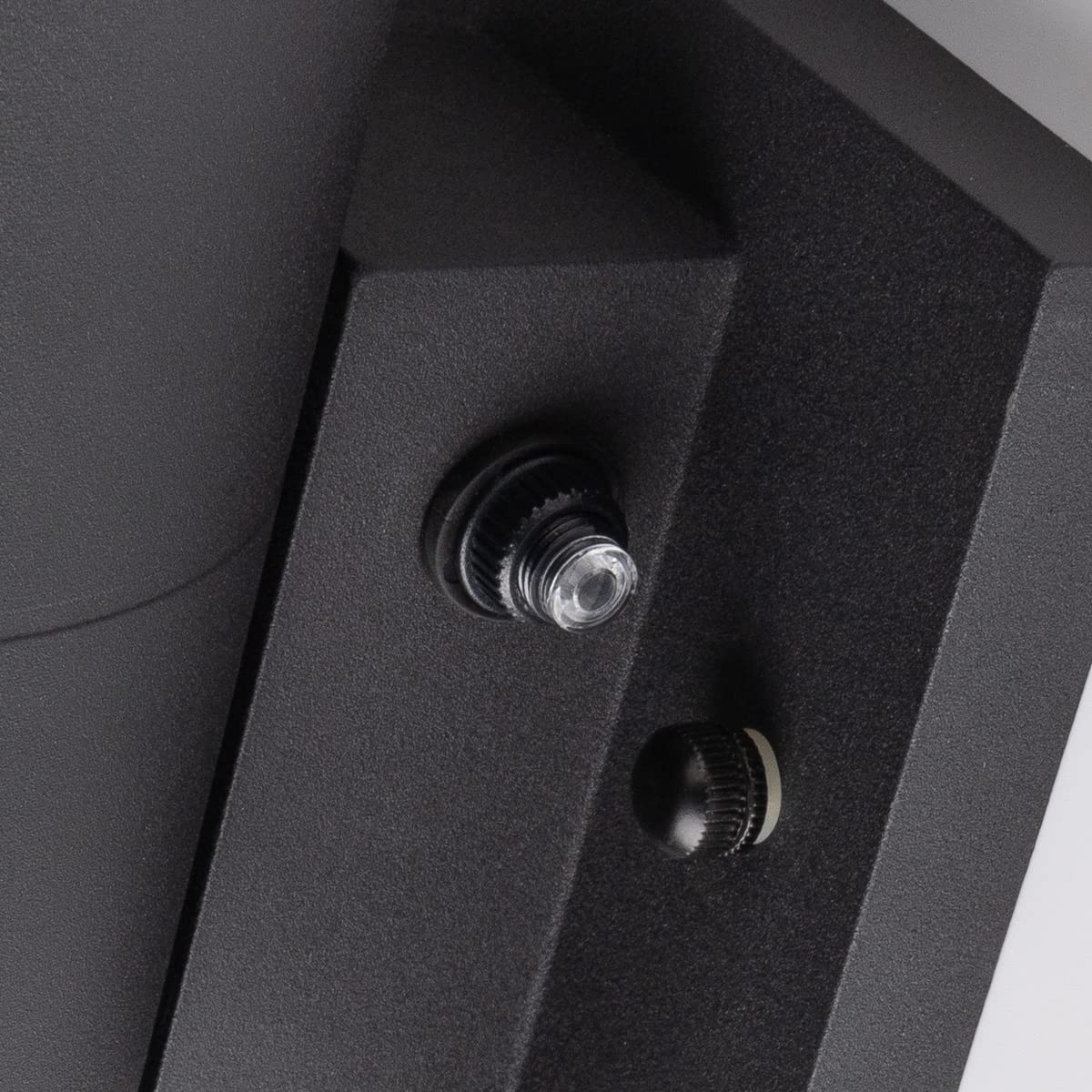 Mirrea Outdoor Porch Light 2-Pack - Matte Black Aluminum Waterproof Wall Sconce With Photocell Sensor