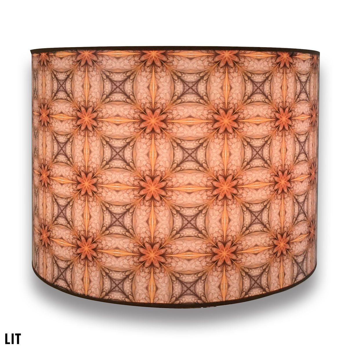 Royal Designs, Inc. Trendy Decorative Handmade Drum Shade, Made In Usa, 10In, Hbc-8043-10, Sunflowers