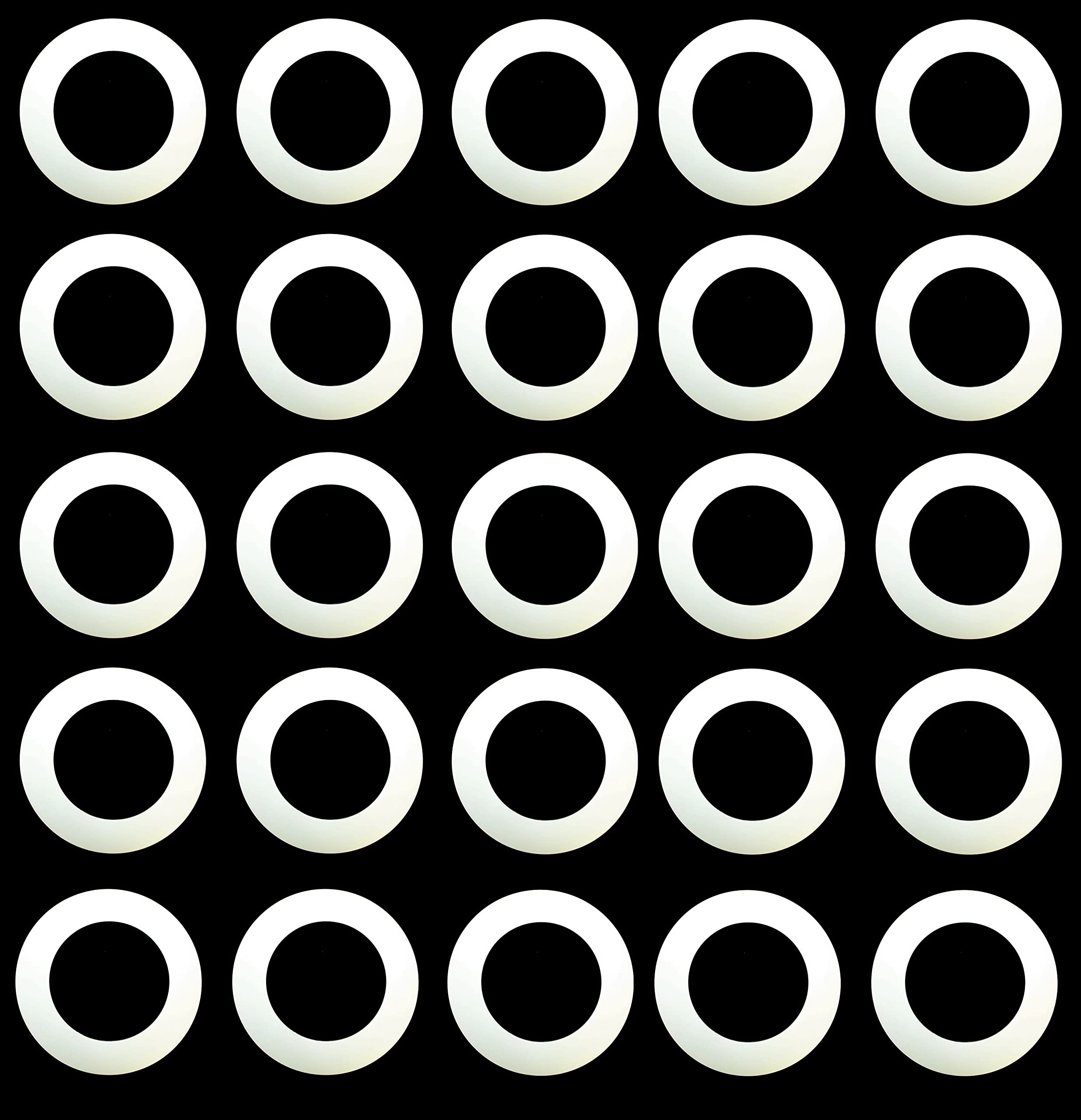 Plastic 4.25" Light Trim Goof Ring For 4" Inch Lighting Fixture Recessed Can (25, Off-White)