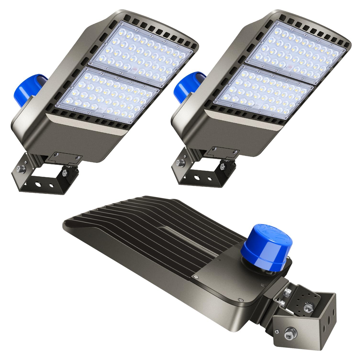 BIRITALO 0-150000LM Led Stadium Lights Outdoor Dimmable 0-1000w Super Bright Led Arena Flood Light 100-277v 5000k Yoke Mount IP66 Waterproof Pole Light Commercial for Square  Golf Court  Port