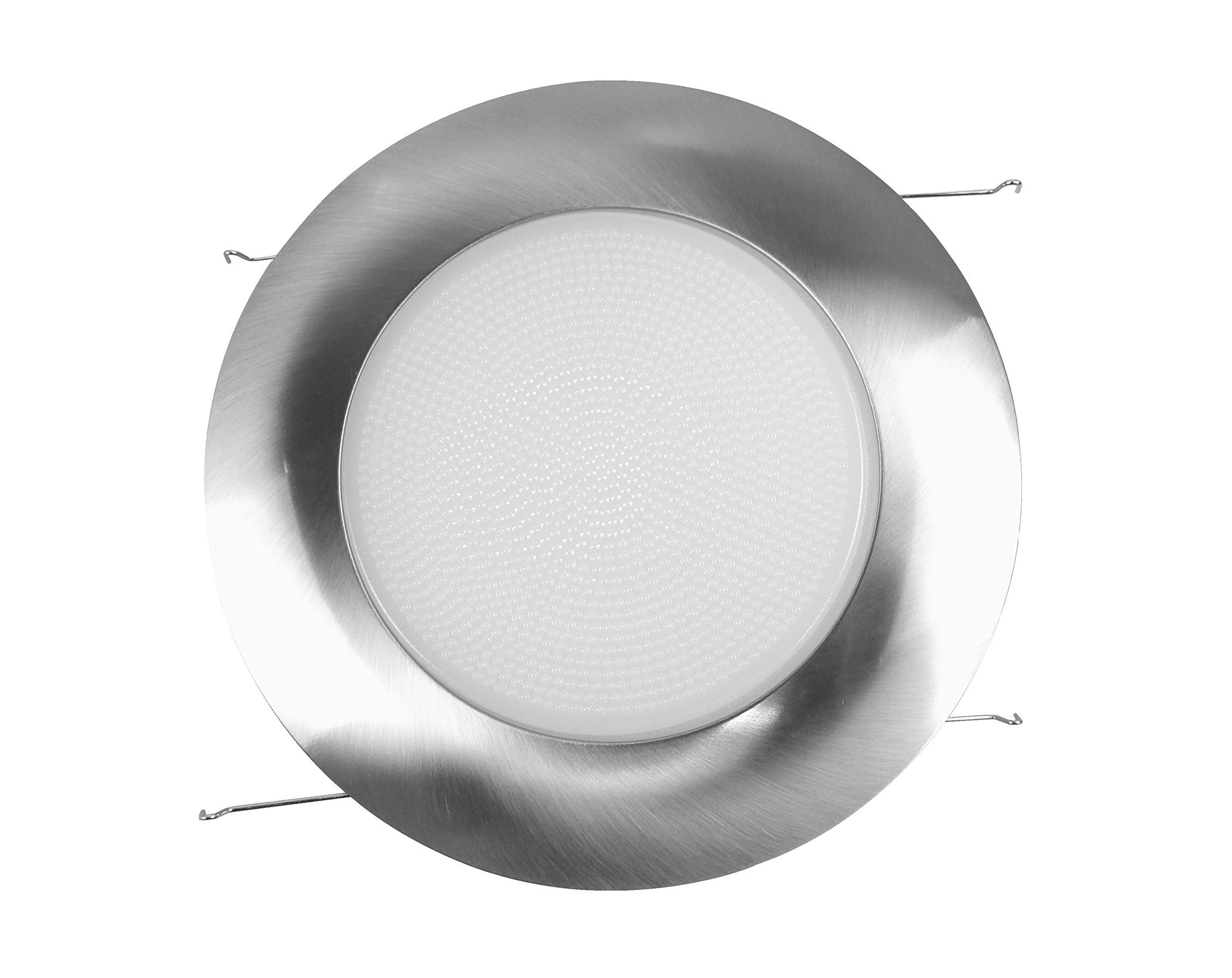 Nicor Lighting 6 Inch Nickel Recessed Shower Trim With Albalite Lens (17505Nk)