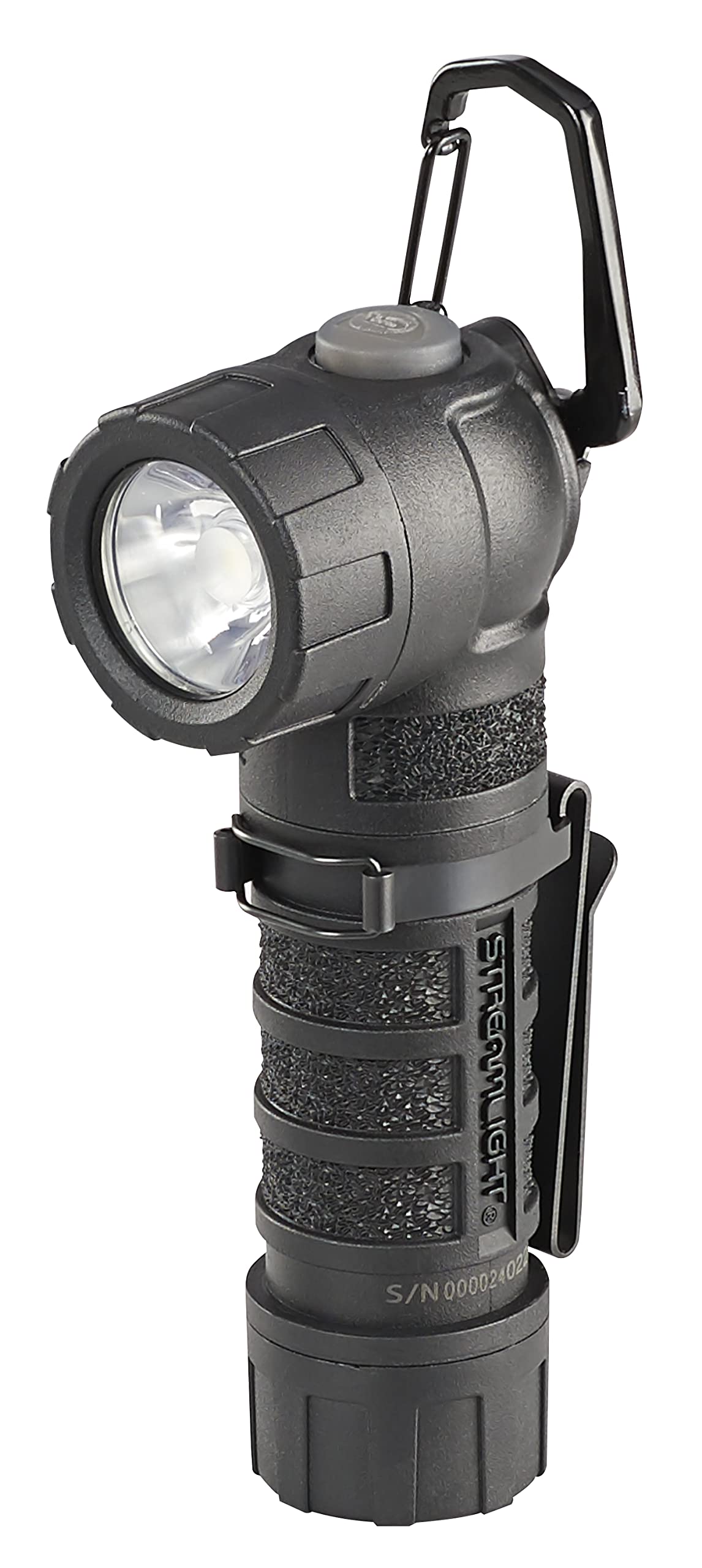 Streamlight PolyTac 90 LED Right Angle Flashlight, 170 Lumens, CR123, Black, Model 88830