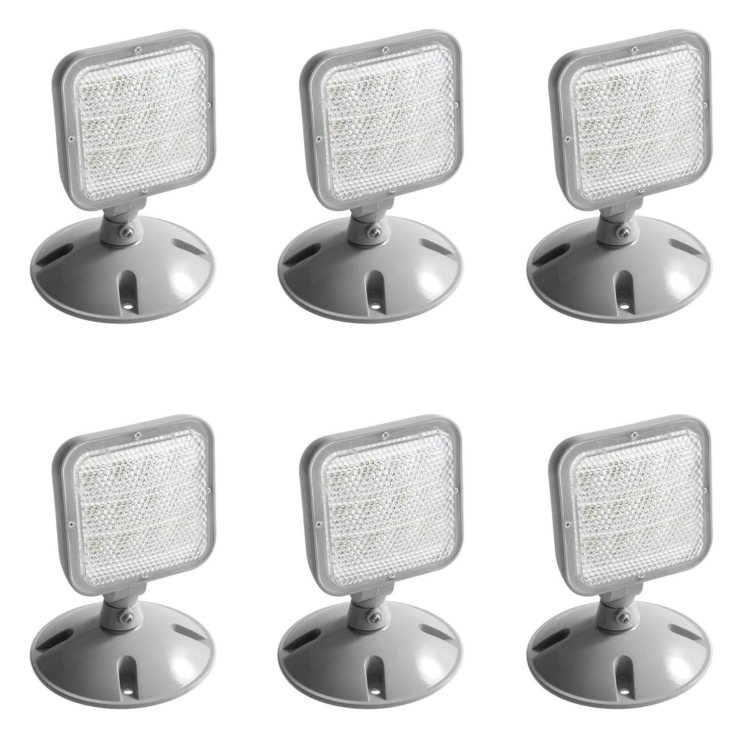 Led Energy Plus Remote Outdoor Emergency Light Head – Single Head Led Lamp, Weatherproof Emergency Exit Lighting 3.6V Or 9.6V Volts, 1.7 Watts (6 Pack)