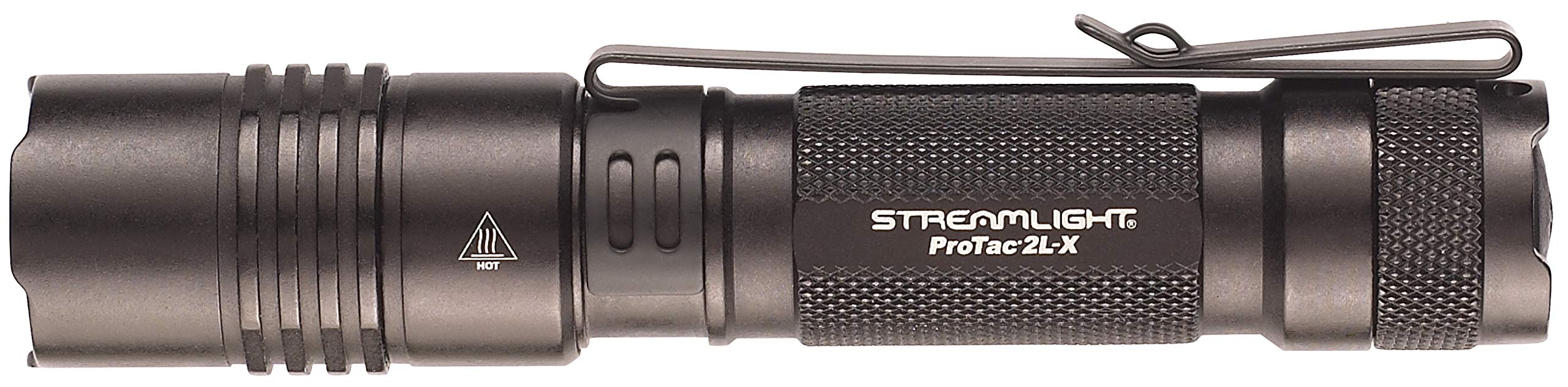 Streamlight 88062 Protac 2L-X 500-Lumen Edc High Performance Multi-Fuel Tactical Flashlight, Includes Cr123A Batteries, Holster, And Clip, Clear Retail Packaging, Black
