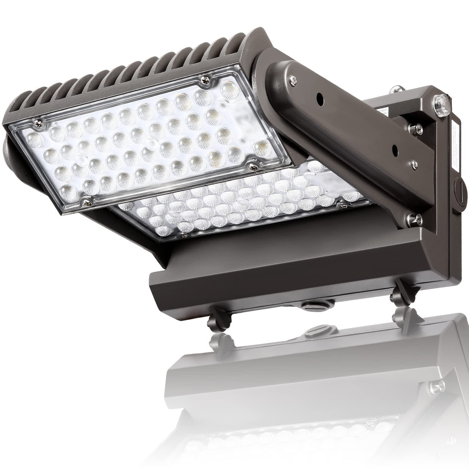Dusk to Dawn 120W Rotatable LED Wall Pack Light, 5000K 16800LM 600-800W HPS/HID Equiv, ETL Adjustable Head Outdoor LED Wallpack 