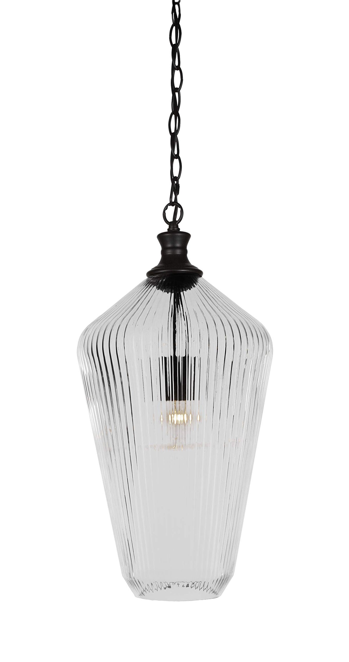 Toltec Lighting Carina 1 Light Pendant In Matte Black (93-Mb-4650)