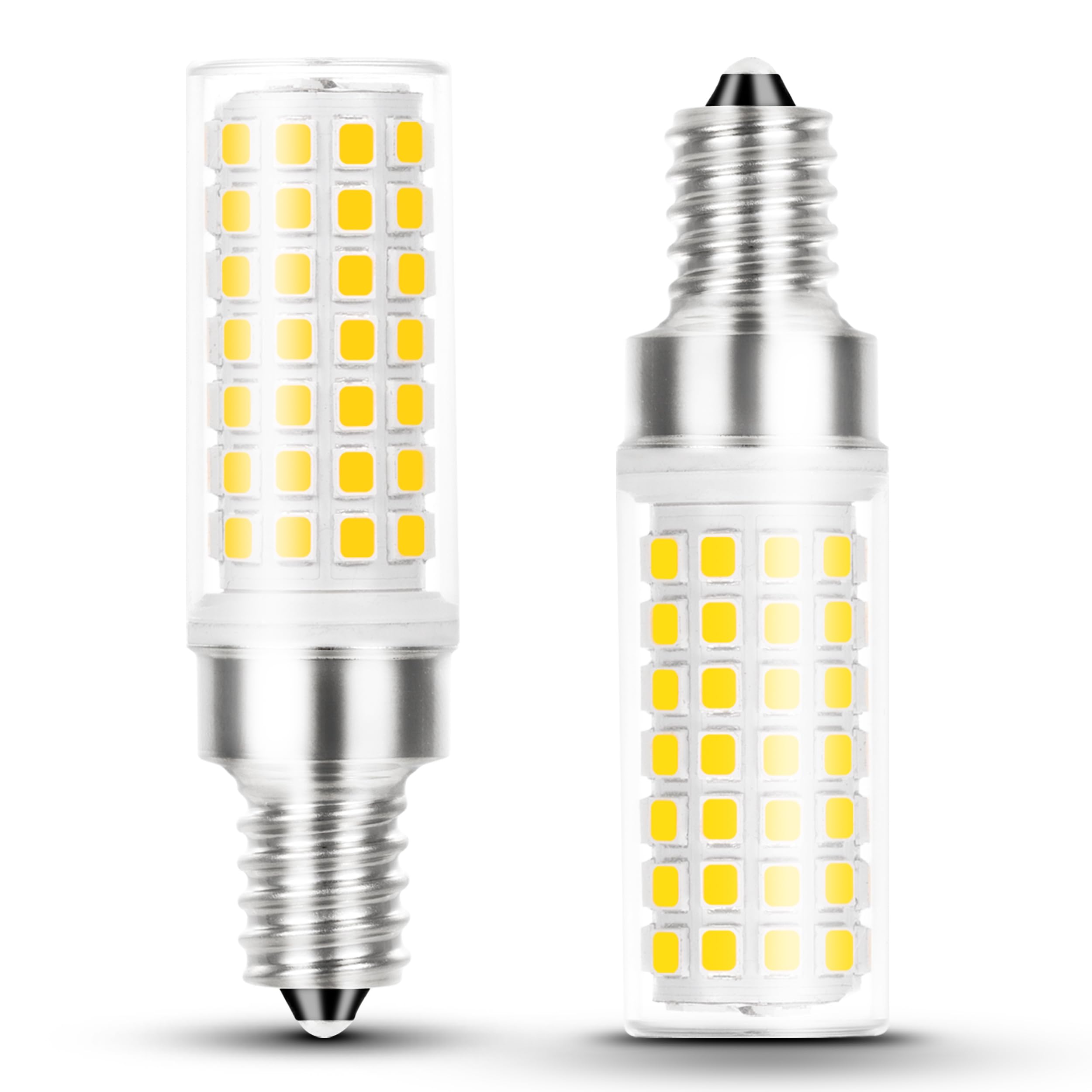 E12 Candelabra LED Light Bulbs 60w Equivalent Natural White 4000K, AC120V 6W E12 Small Base Chandelier Bulbs 600LM, C7 T6 E12 LE