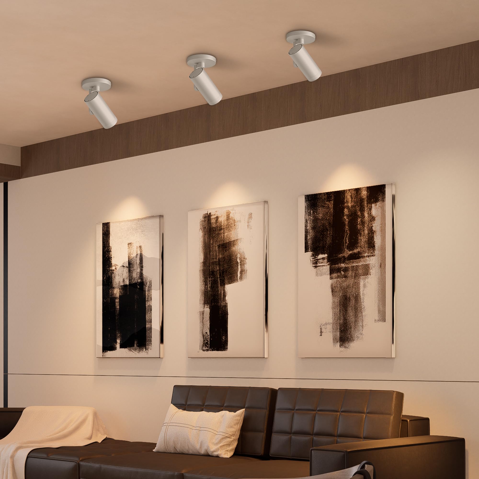 Aisilan 12W Dimmable White Led Ceiling Spotlight, Adjustable Beam Angle 10-55°, Cri 97