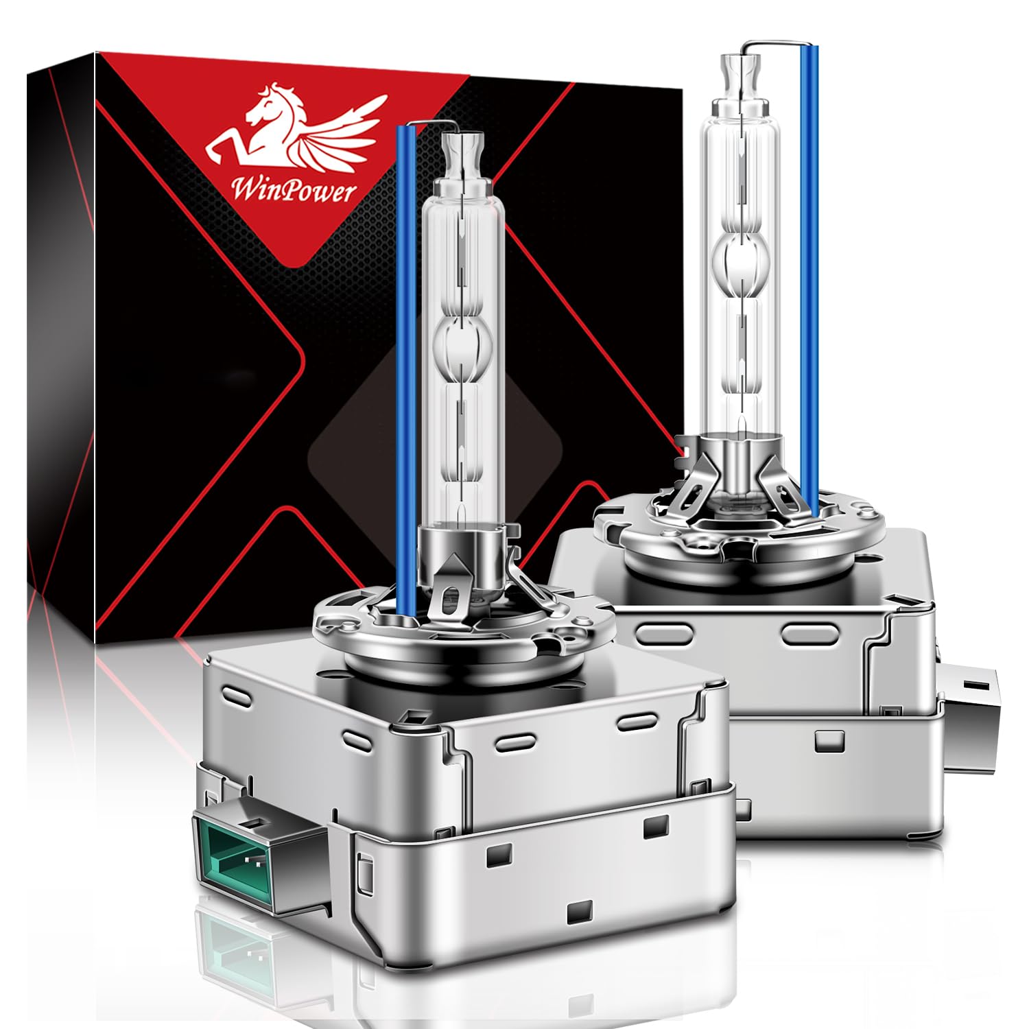 WinPower D3S Xenon HID Headlight Bulb, 8000K Ice Blue, 35W, Pack of 2