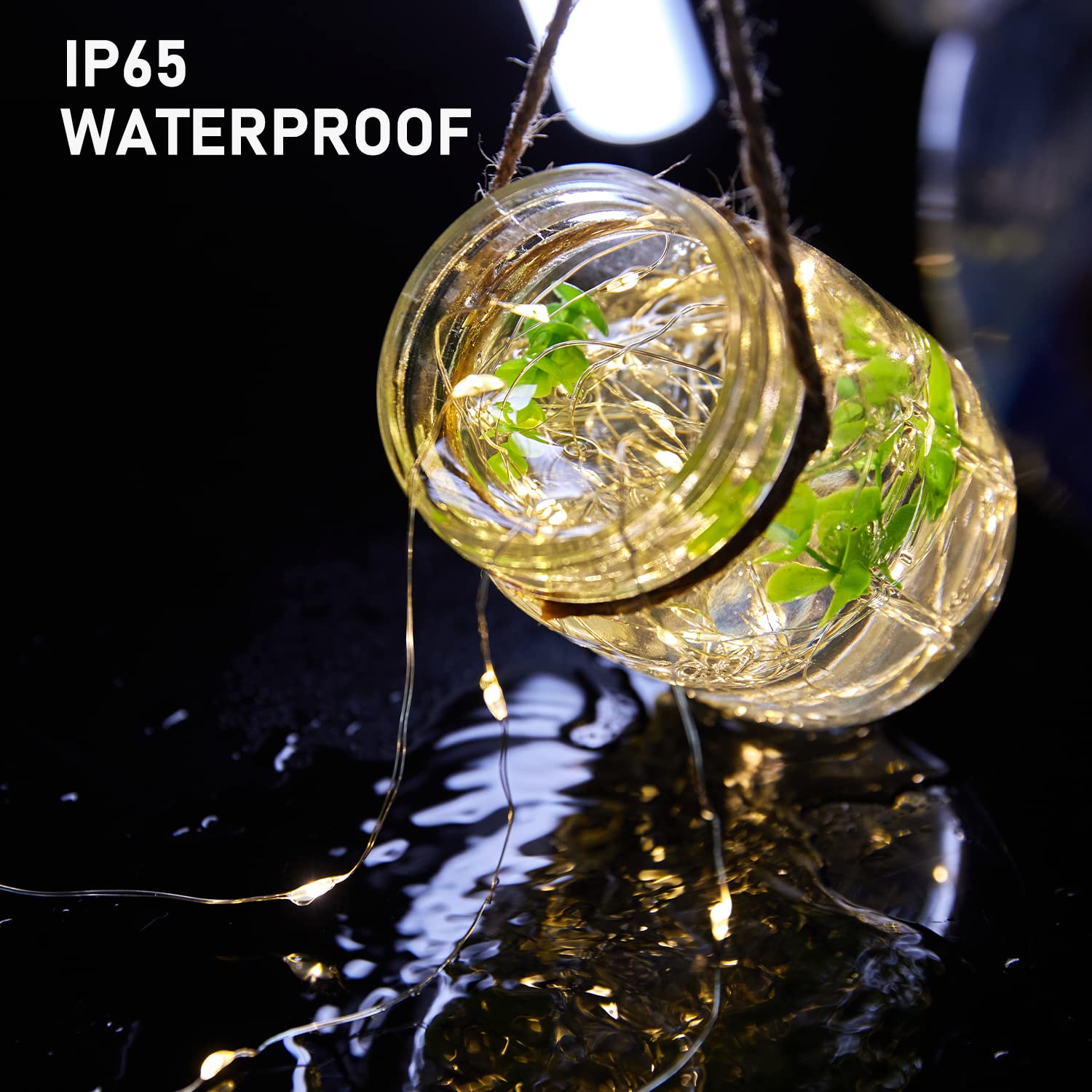 5 Pack Fairy Lights Battery Operated, 7 Feet 20 Led String Lights With Timer, Waterproof Firefly Lights On Silver Wire For Home Party Wedding Christmas Decorations, 6 Hours On/18 Hours Off, Warm White