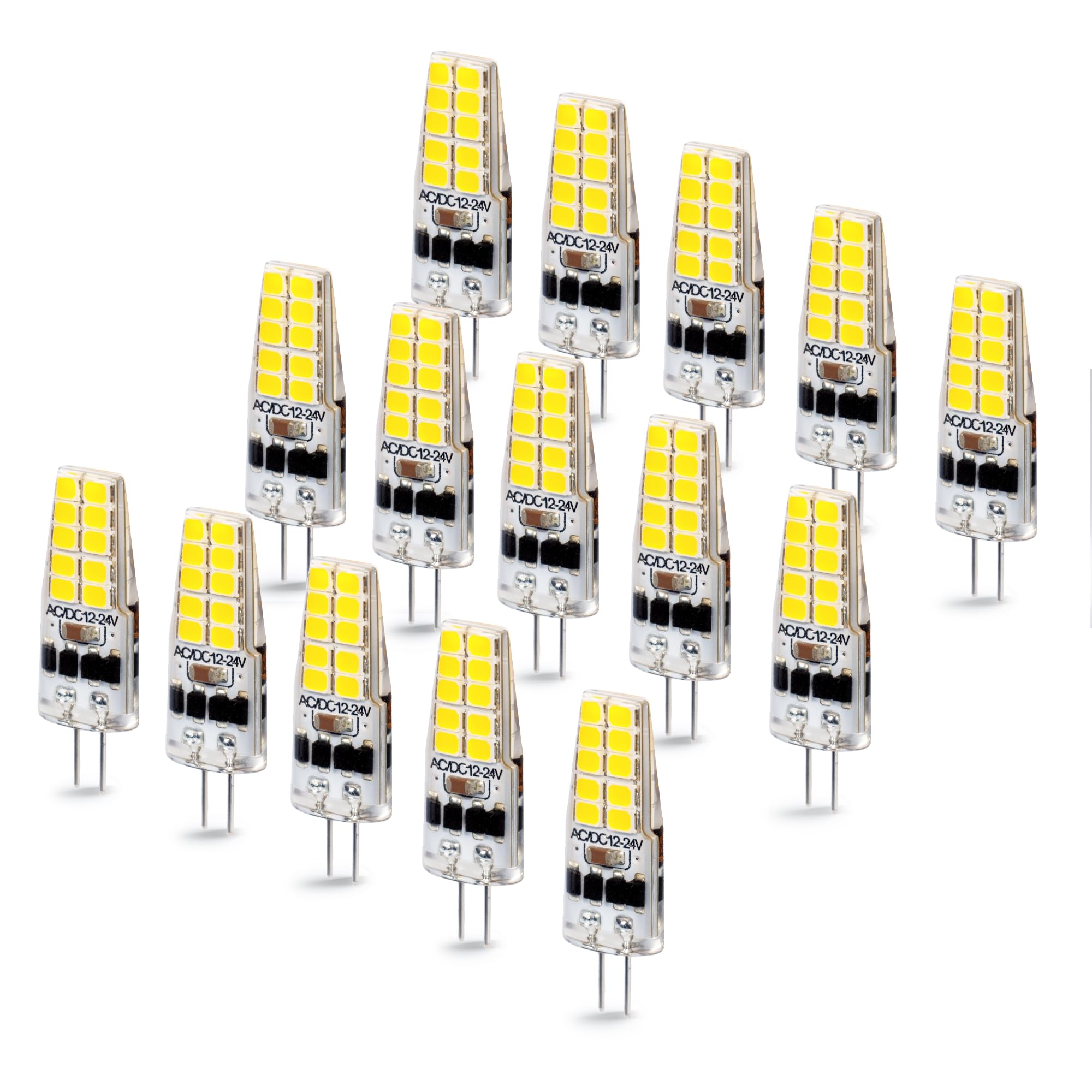 Tl Hongphuc G4 Led Bulb 12V 2W Equivalent 30W 3000K Warm White 250 Lumens 360Beam Angle Led Light Bulb For Landscape Lighting, G