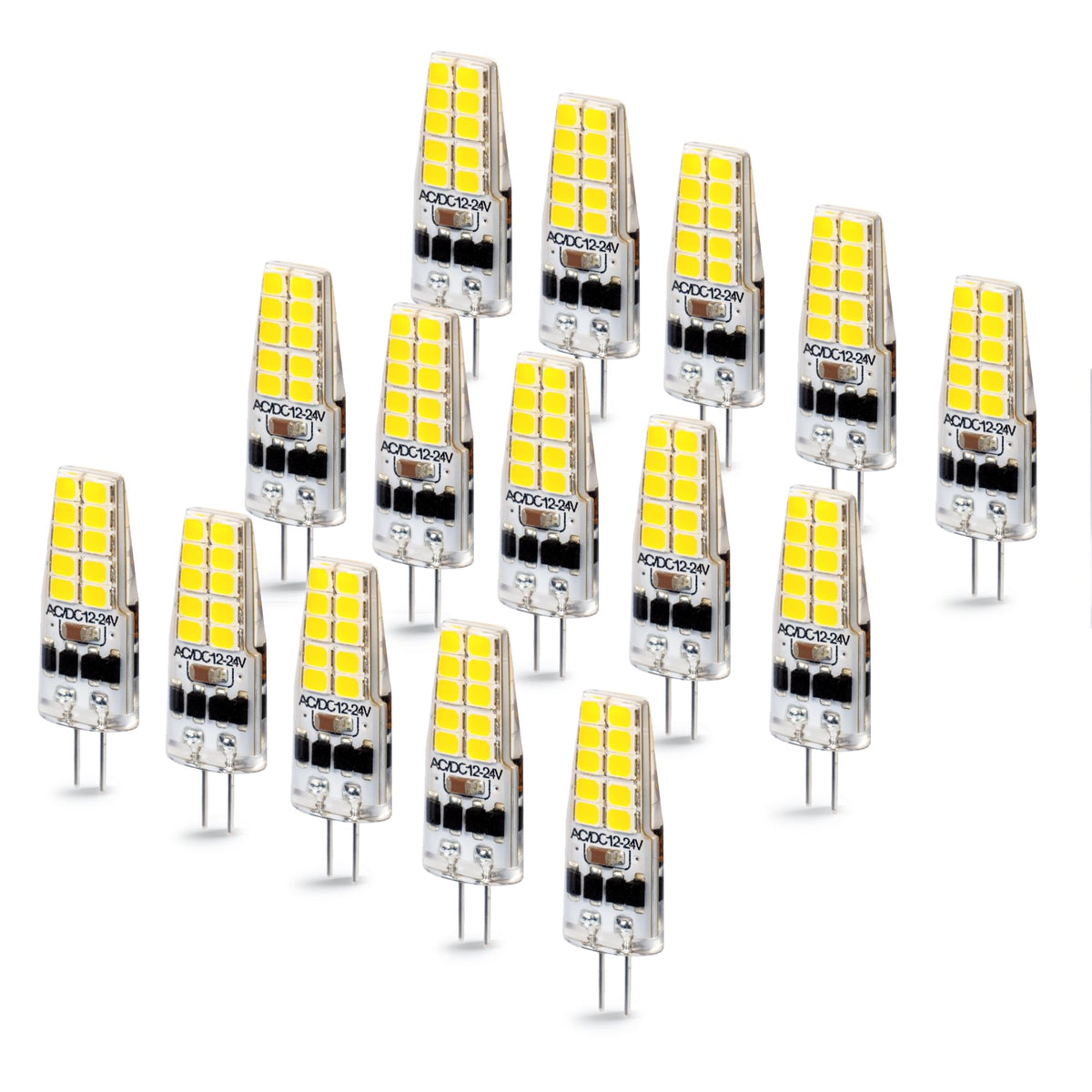 Tl Hongphuc G4 Led Bulb 12V 2W Equivalent 30W 3000K Warm White 250 Lumens 360Beam Angle Led Light Bulb For Landscape Lighting, G