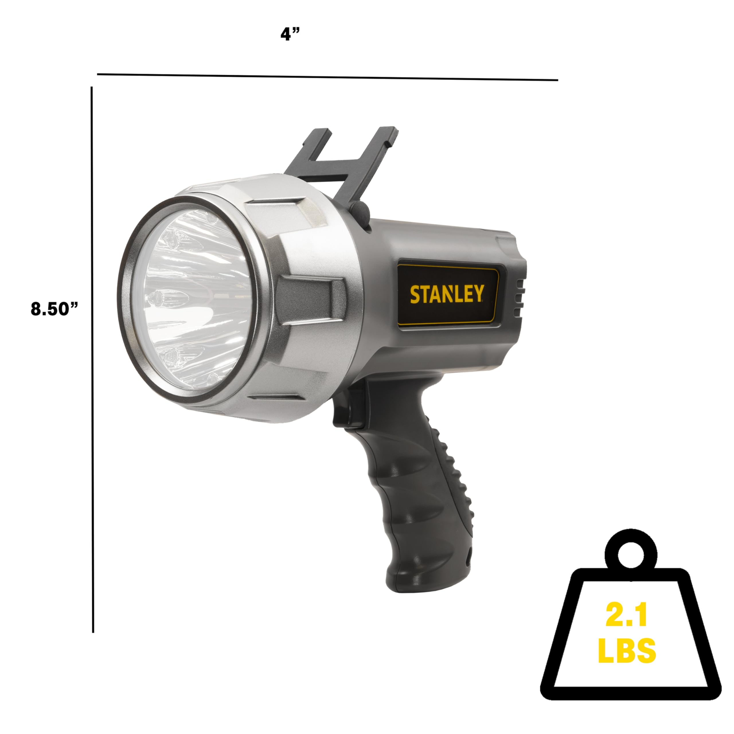 Stanley Sl5Hs Rechargeable 1200 Lumen Lithium Ion Ultra Bright Led Spotlight Flashlight,Black