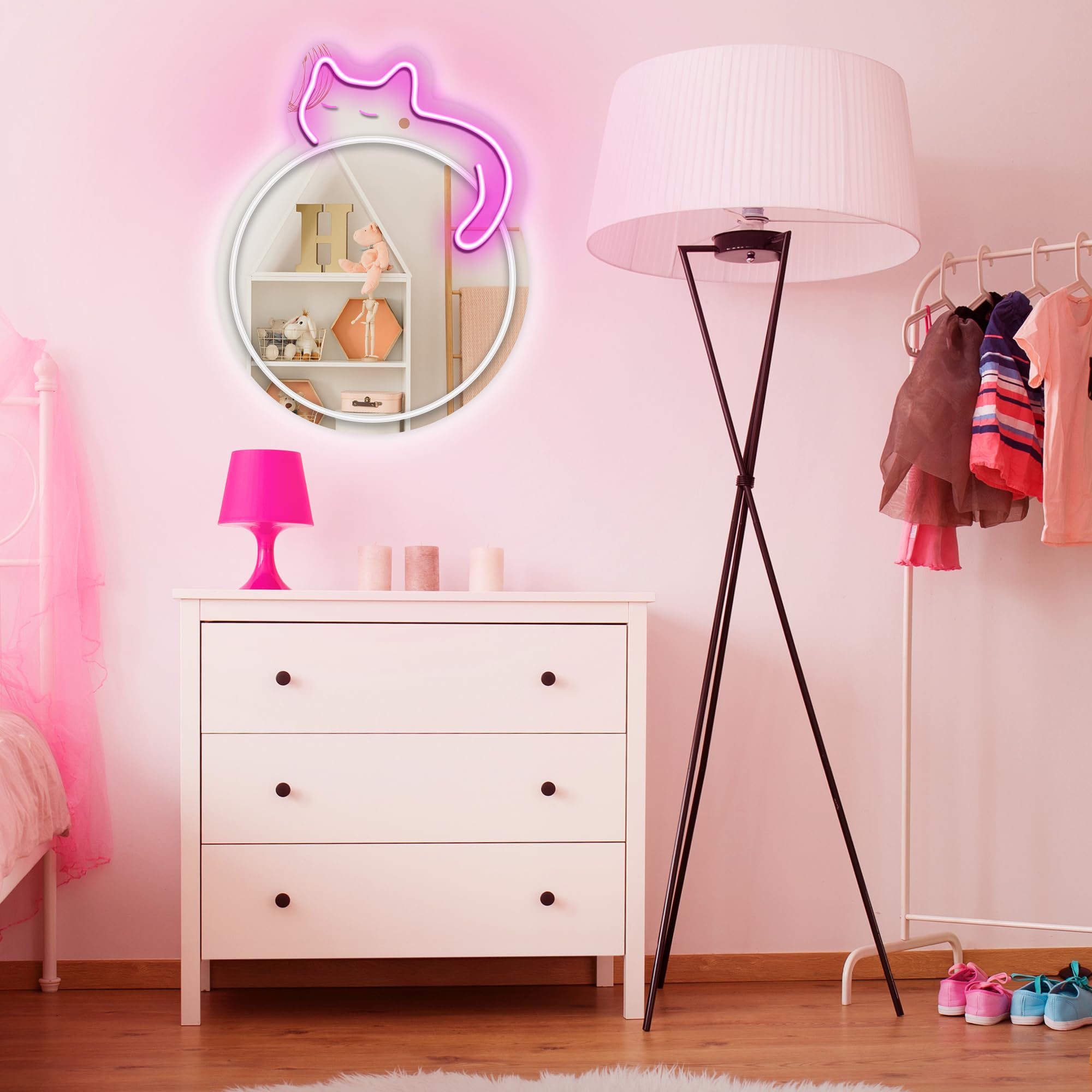 Kavaas Neon Unicorn Sign, LED Lights for Girls Room, 13.8 x 10.7 inches, Plastic, Unicorn Color