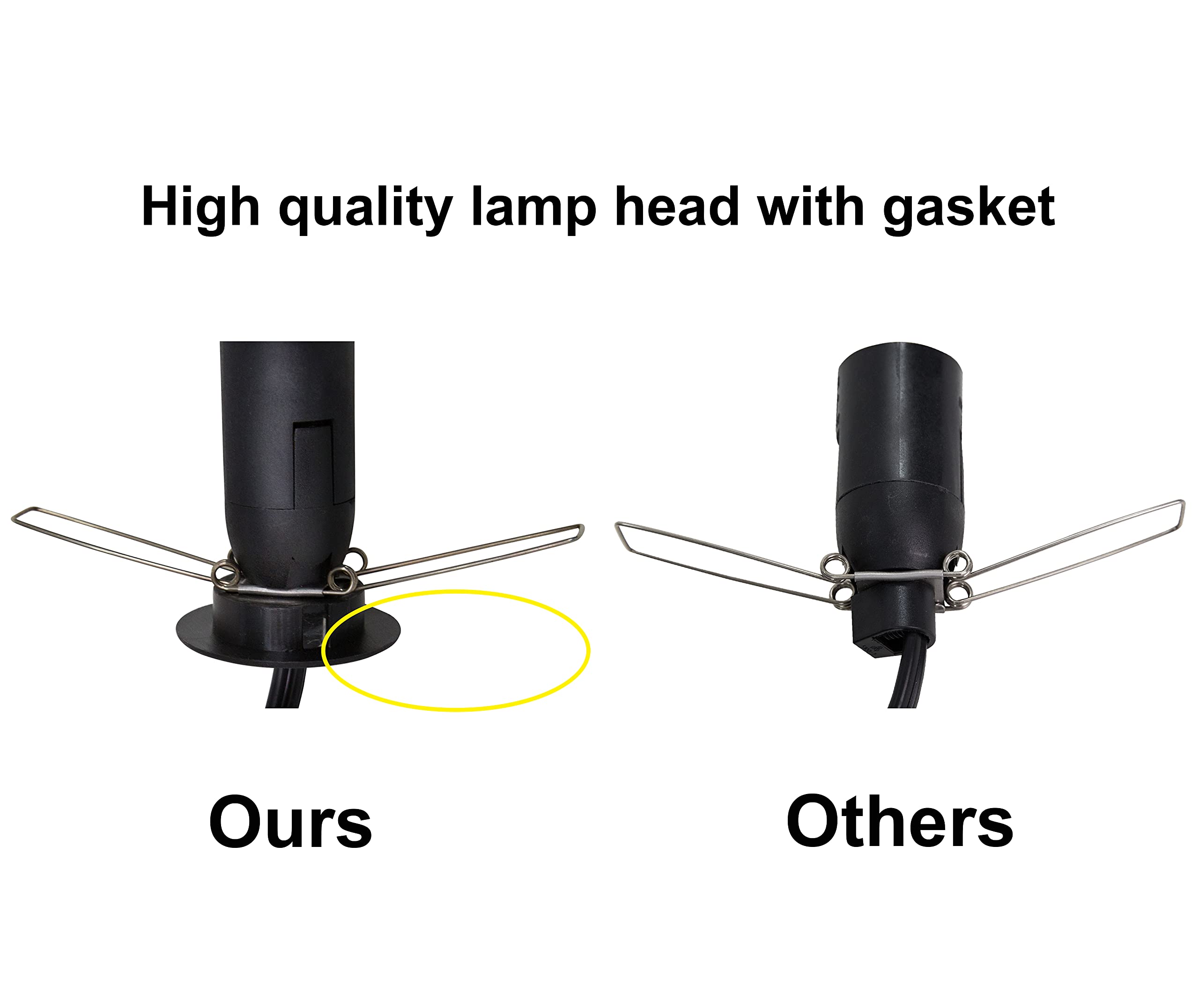 Venforze Himalayan Salt Lamp Cord Replacement With Dimmer Switch & E12 Bulbs - 2 Packs