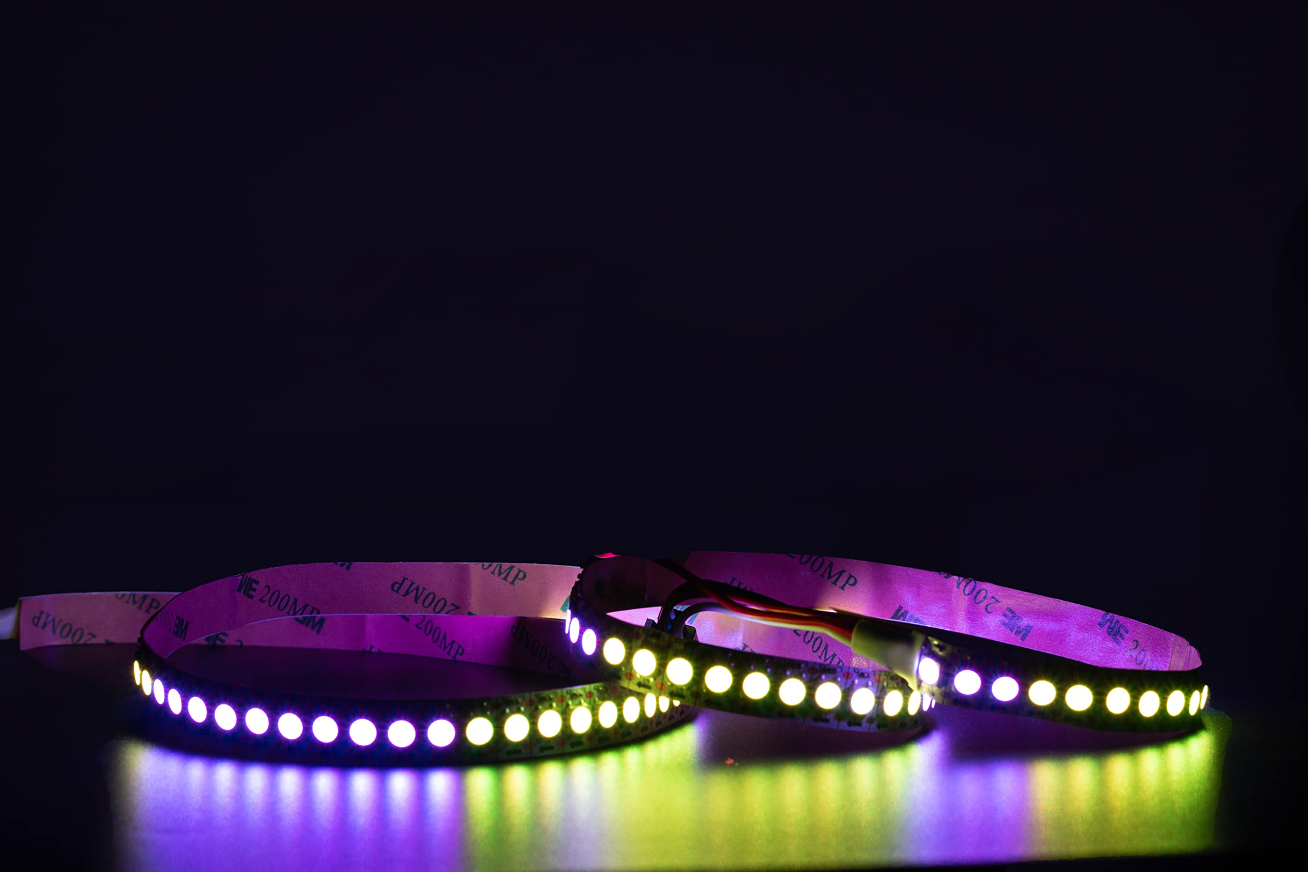 Adresuno Ws2812B Led Strip Individual Addressable Light 144Pixels/M Smd 5050 Rgb Ws2812B Pixel Strip Dc5V (3.2Ft 144Leds Non-Wat