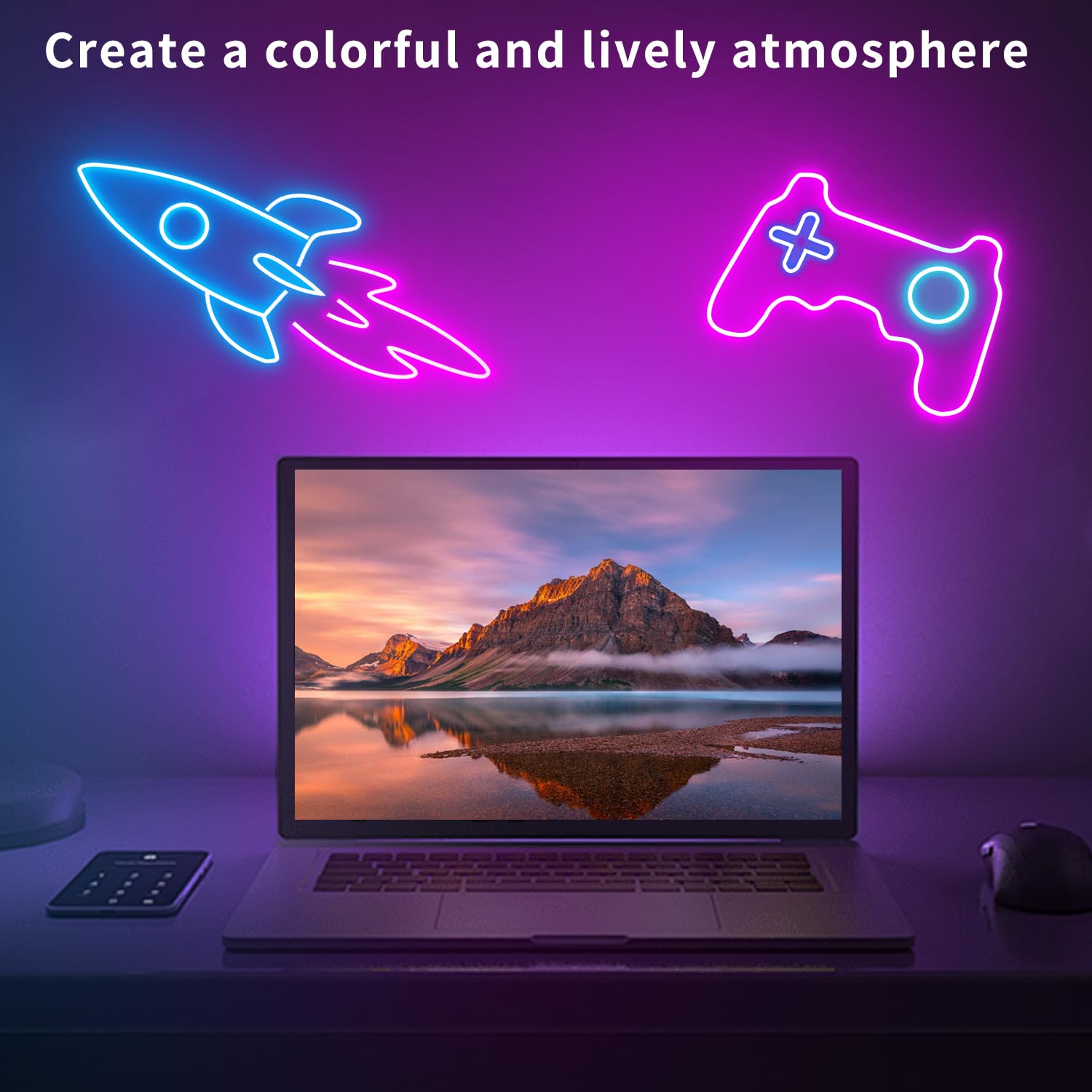 Segrass 50Ft Led Neon Rope Lights,Control With App/Remote,Flexible Led Rope Lights Ip67 Outdoor Rgb Neon Lights Waterproof,Music