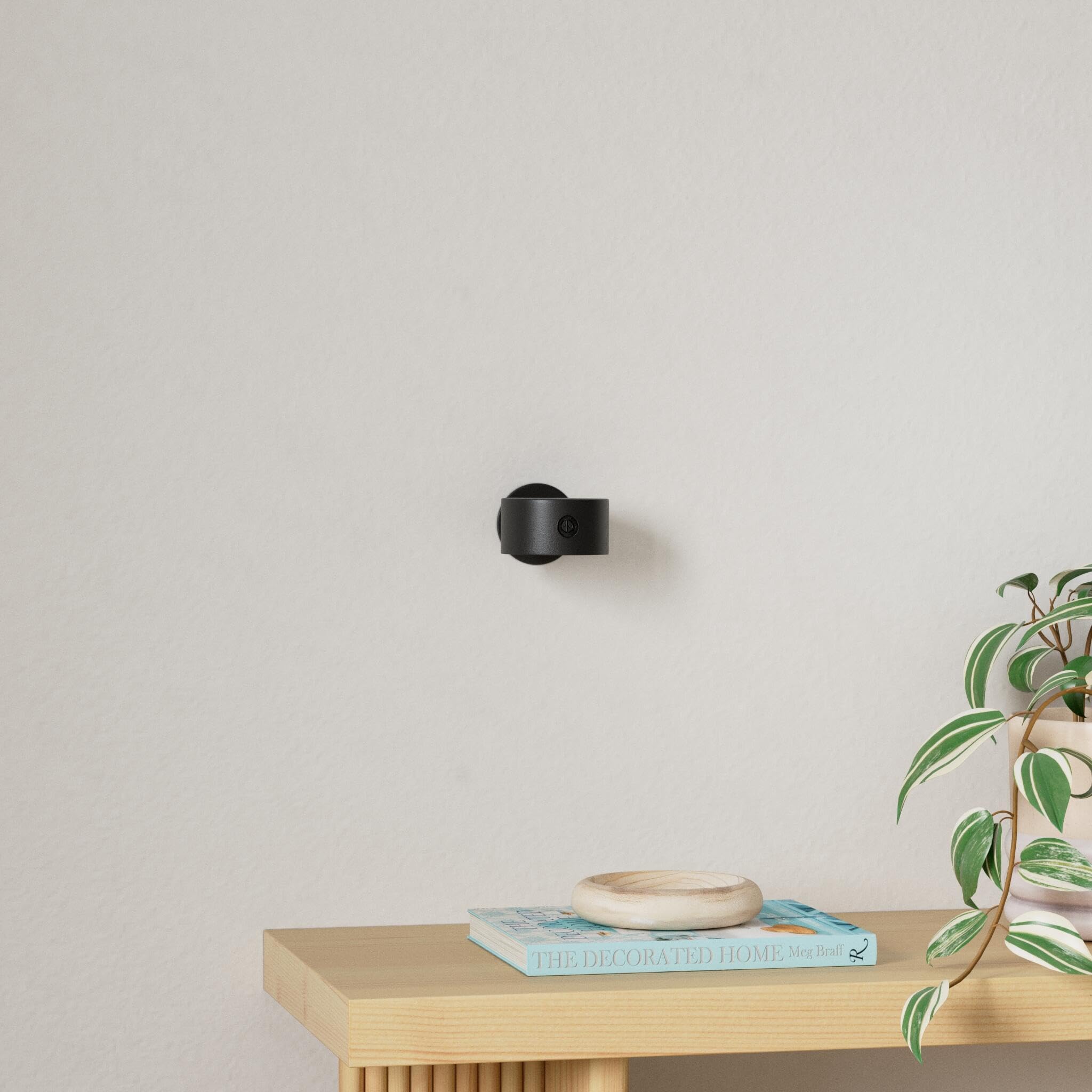 Lightbiz LED Wall Lights, RGB Dimmable Sconces, Rechargeable 3000mAh, Magnetic 360° Rotation, Black-Colorful Light, Model X130
