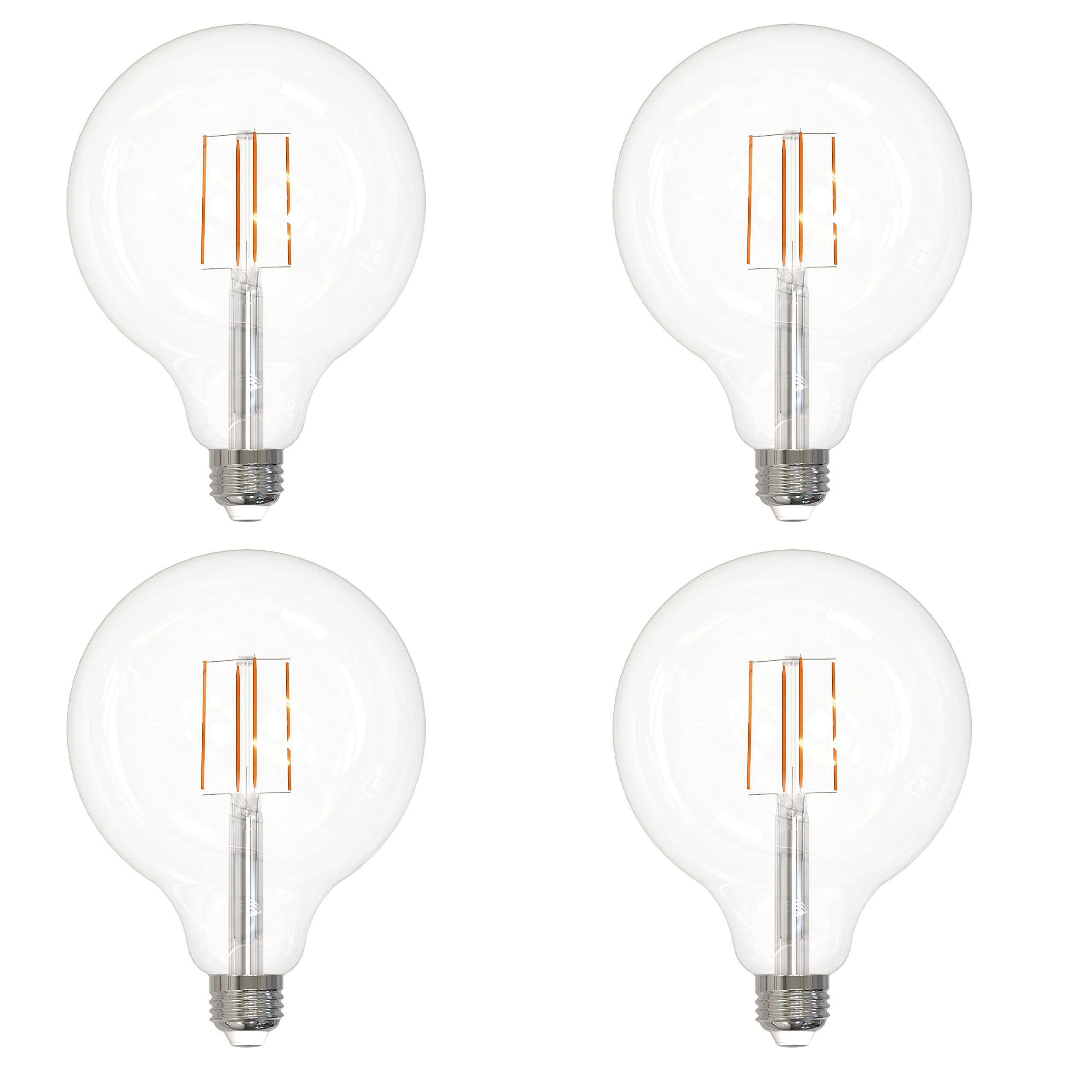 Sunlite 41698 LED G40 Edison Globe Light Bulb, 8.5 Watts (100W Equivalent), Standard E26 Base, 800 Lumens, Dimmable, Decorative 