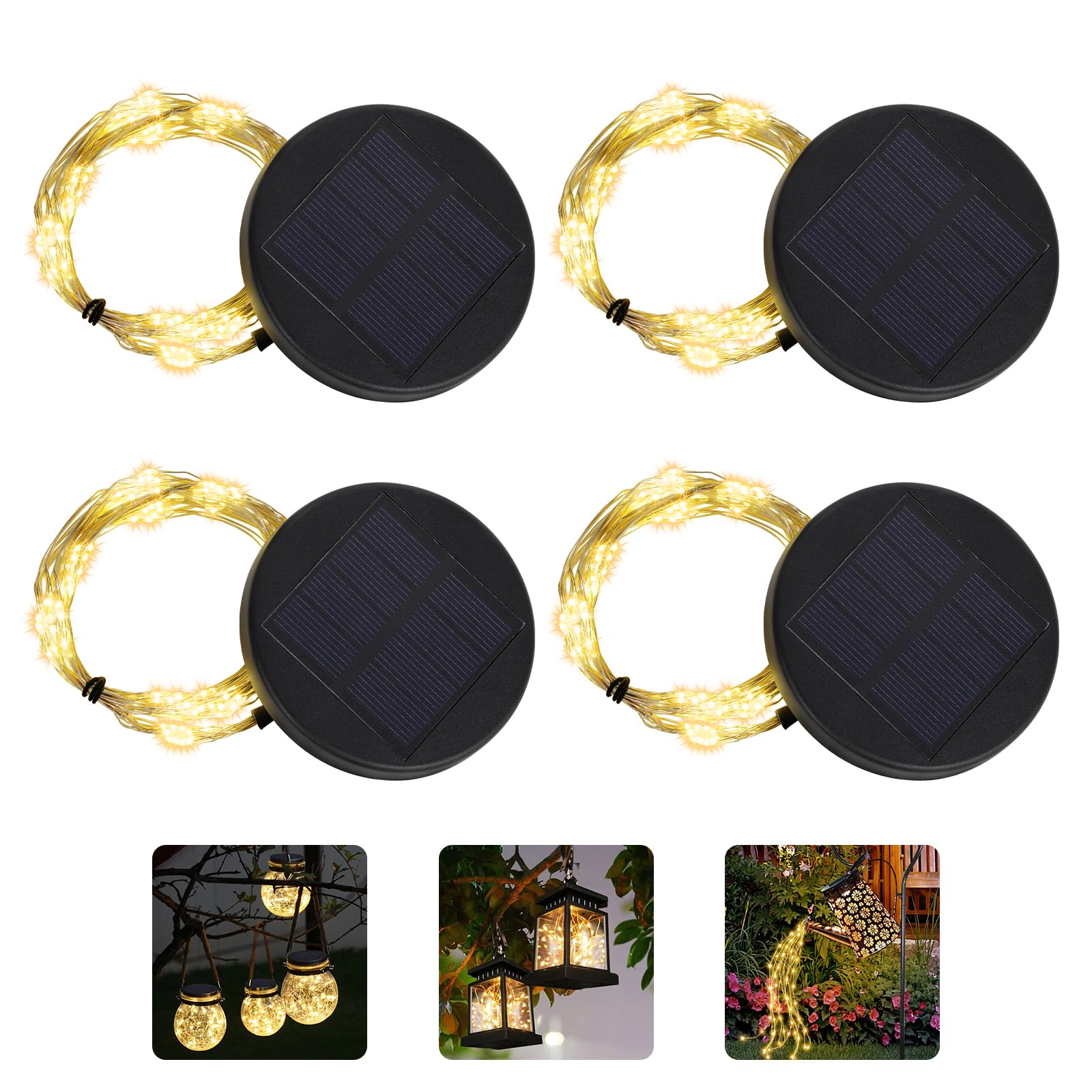 Watering Can Lights Replacement Tops: Solar Lights Replacement Part for 2.36 in, 2.42 in, 2.5 in, 2.76 in, 2.83 in Bottle Port -