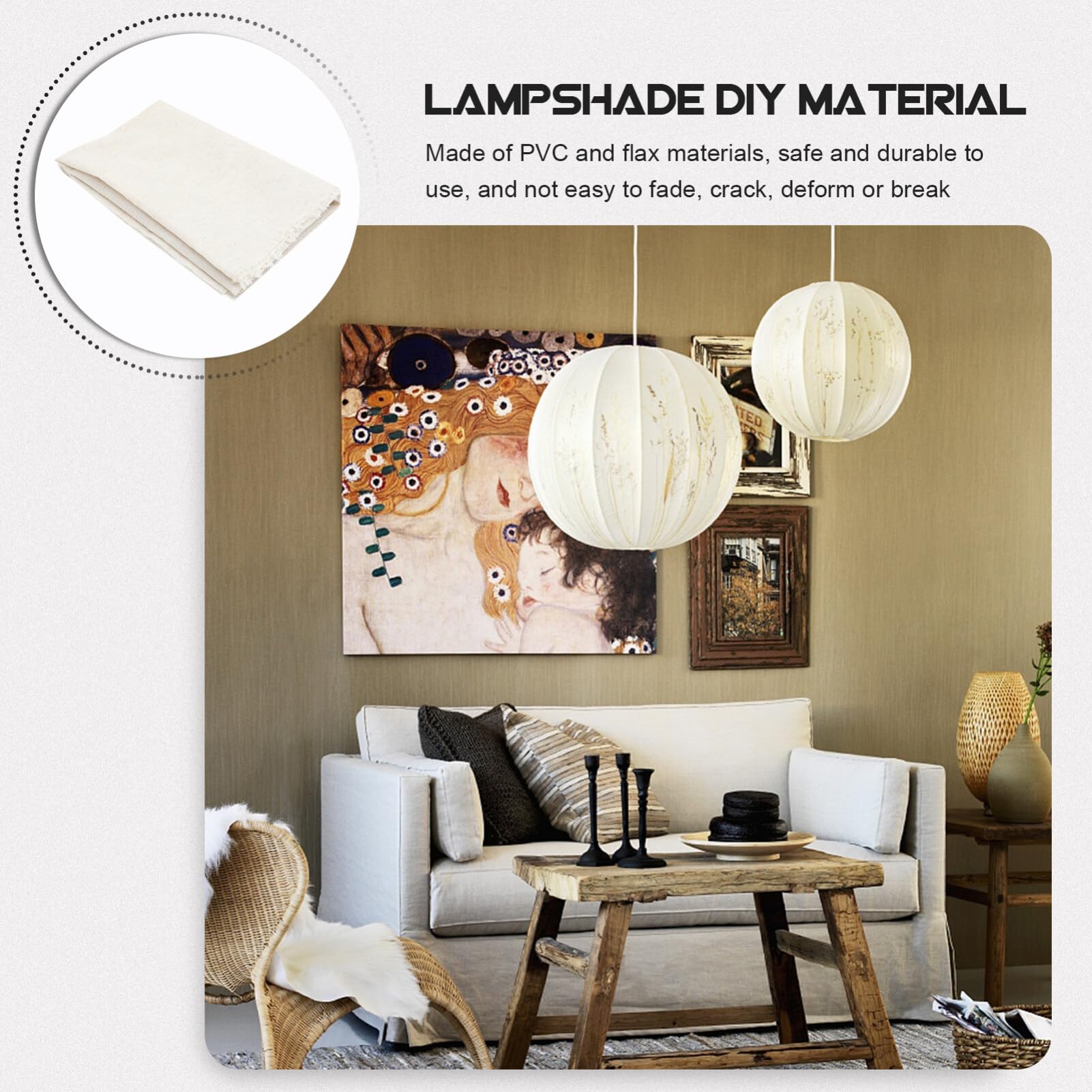 OSALADI Household Gadgets Lamp Shade Material Styrene Roll Pre Cut Light Cover Sheets for DIY Round Drum Lamp Make Yourn Lightsh