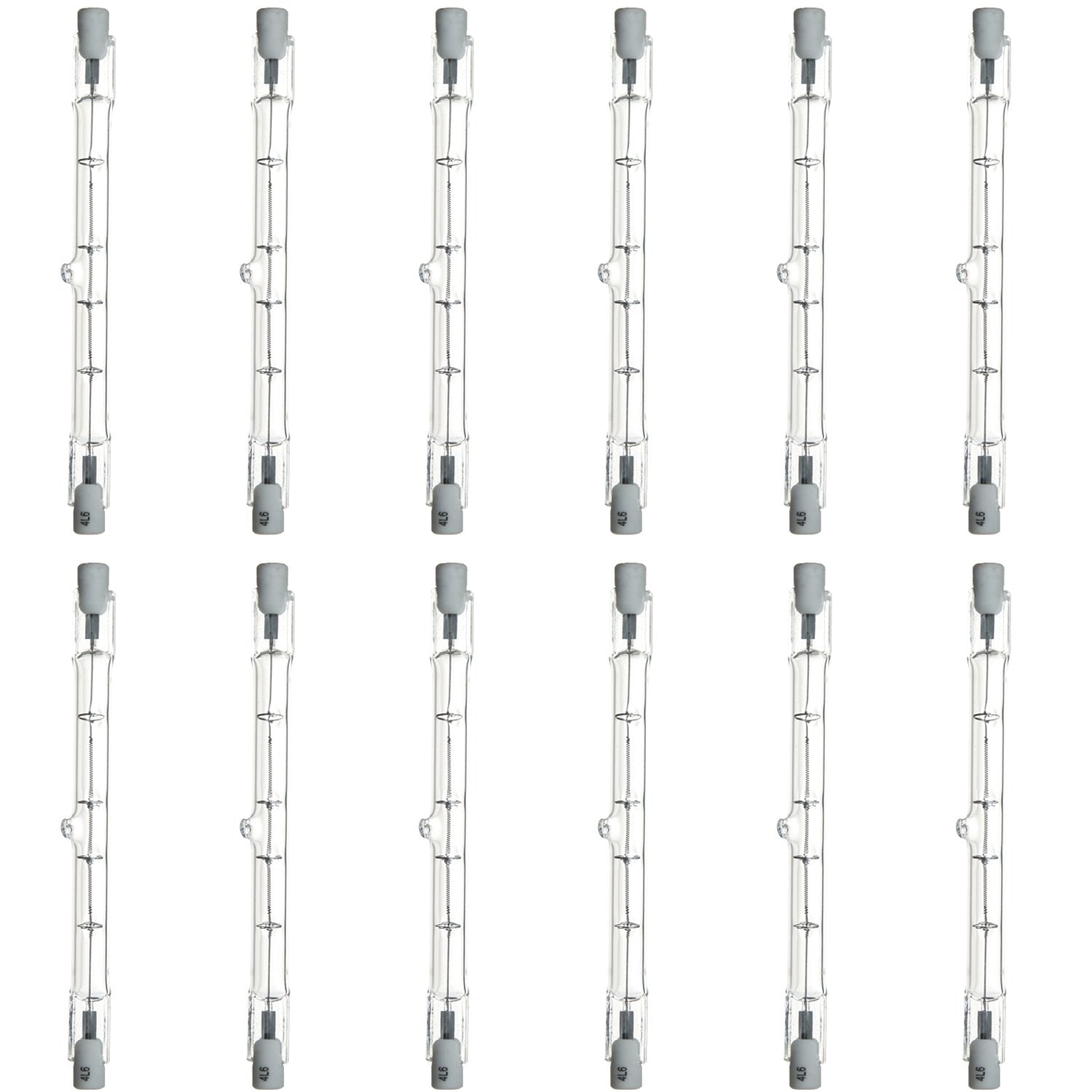 Sunlite 40646 Q100T3/CL T3 Halogen Capsule Light Bulbs, 100 Watts, 120 Volts, 1000 Lumens, Double Ended, Dimmable, 3200K Bright 