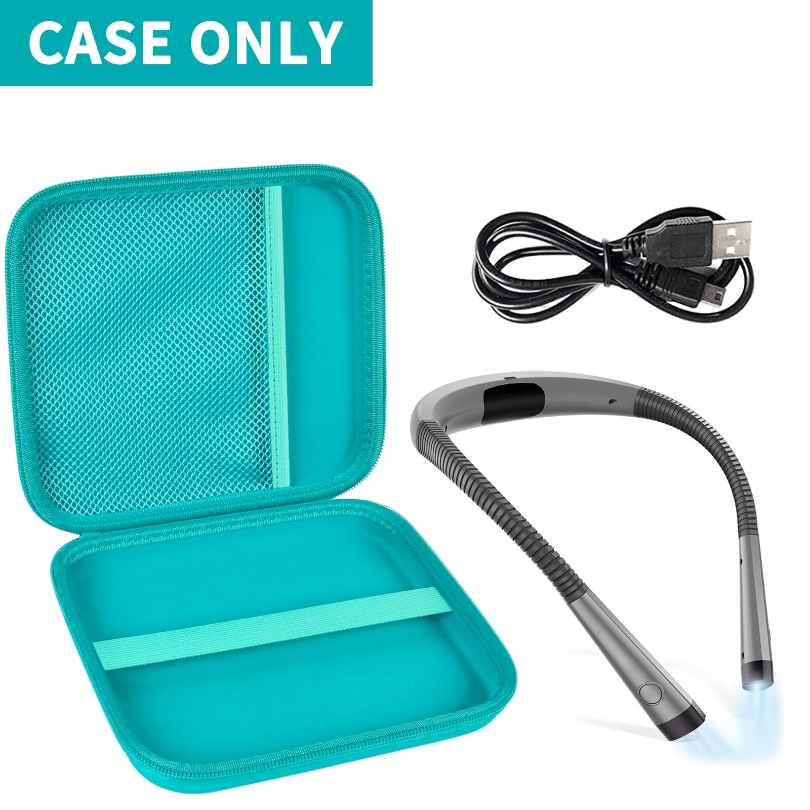 GWCASE Book Light Case for Glocusent/Vekkia/LITOM/LEDGLE/TAKKUI/TSINGREE, Green, EVA Material
